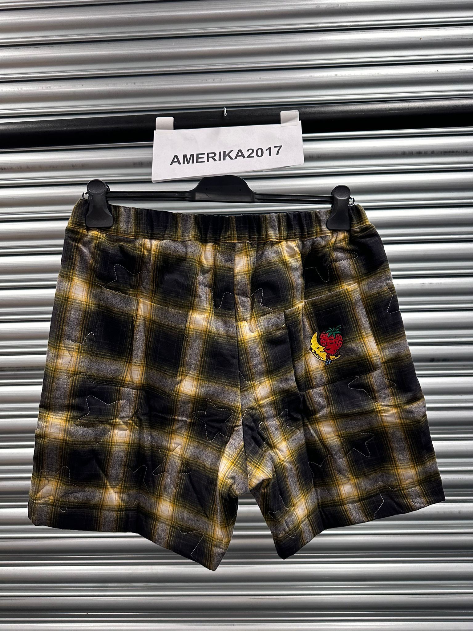 Sky High Farm Workwear Quilted Flannel Shorts Woven Size US 34 / EU 50 - 2 Thumbnail