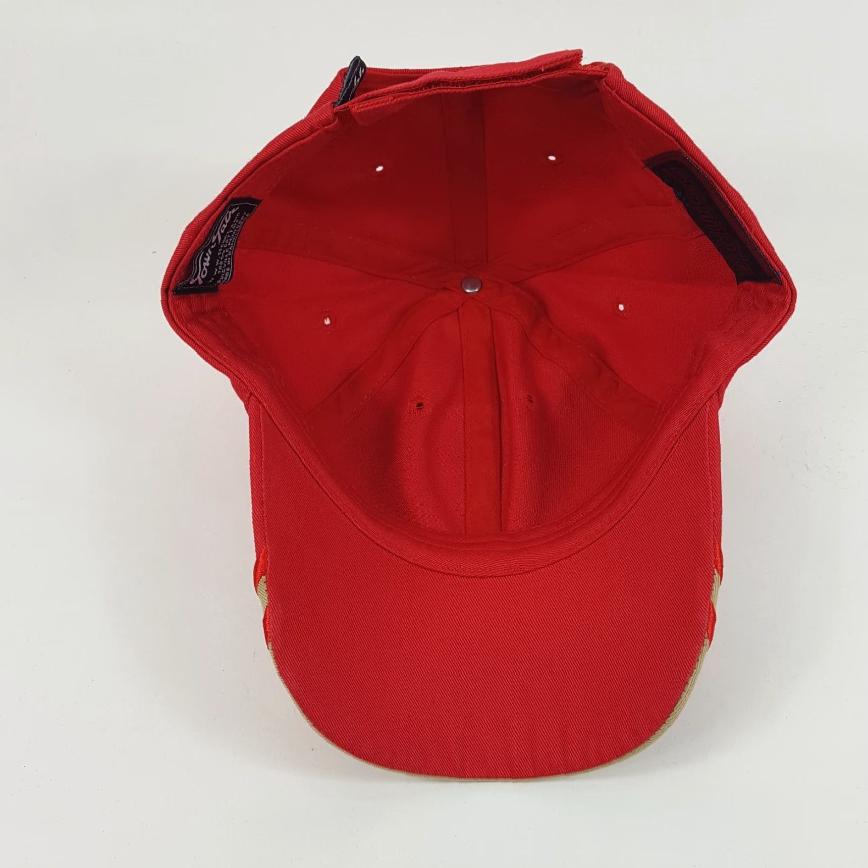 Vintage VINTAGE Town Talk Baseball Cap Hat Men One Size Red 90s Music Band Adjustable Cap Size ONE SIZE - 6 Thumbnail