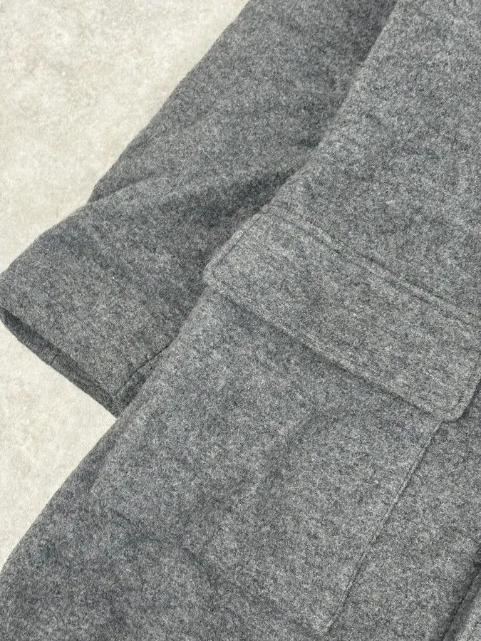 Yves Saint Laurent 2000s Yves Saint Laurent Grey Long Wool Jacket Size US M / EU 48-50 / 2 - 9 Thumbnail