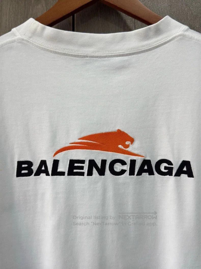 Balenciaga Balenciaga White Tiger Head Embroidered T-shirt. Size US L / EU 52-54 / 3 - 7 Thumbnail