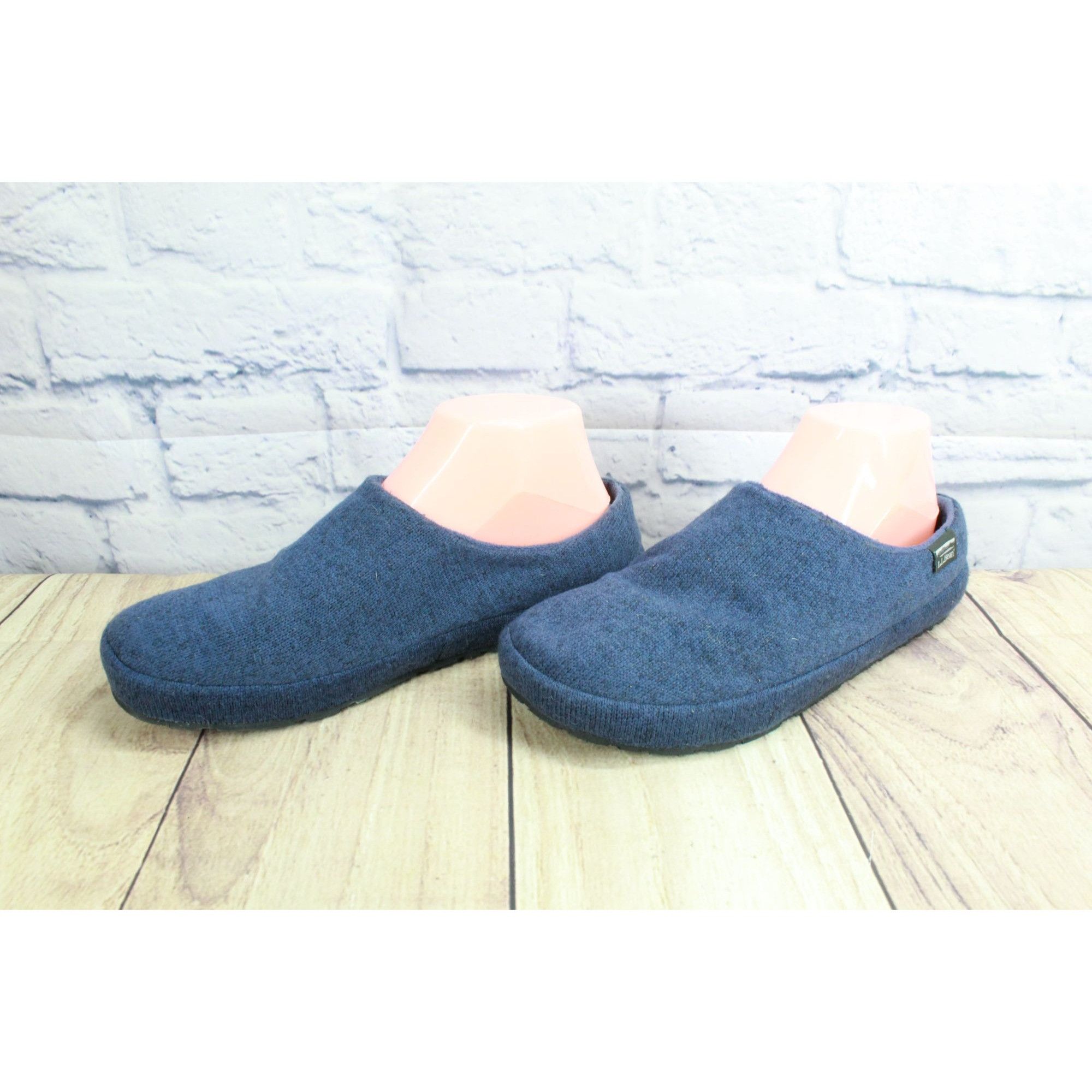 L.L. Bean LL Bean Women Sweater Knit Fleece Lined Cozy Slipper Scuffs Size US 8 / IT 38 - 2 Thumbnail