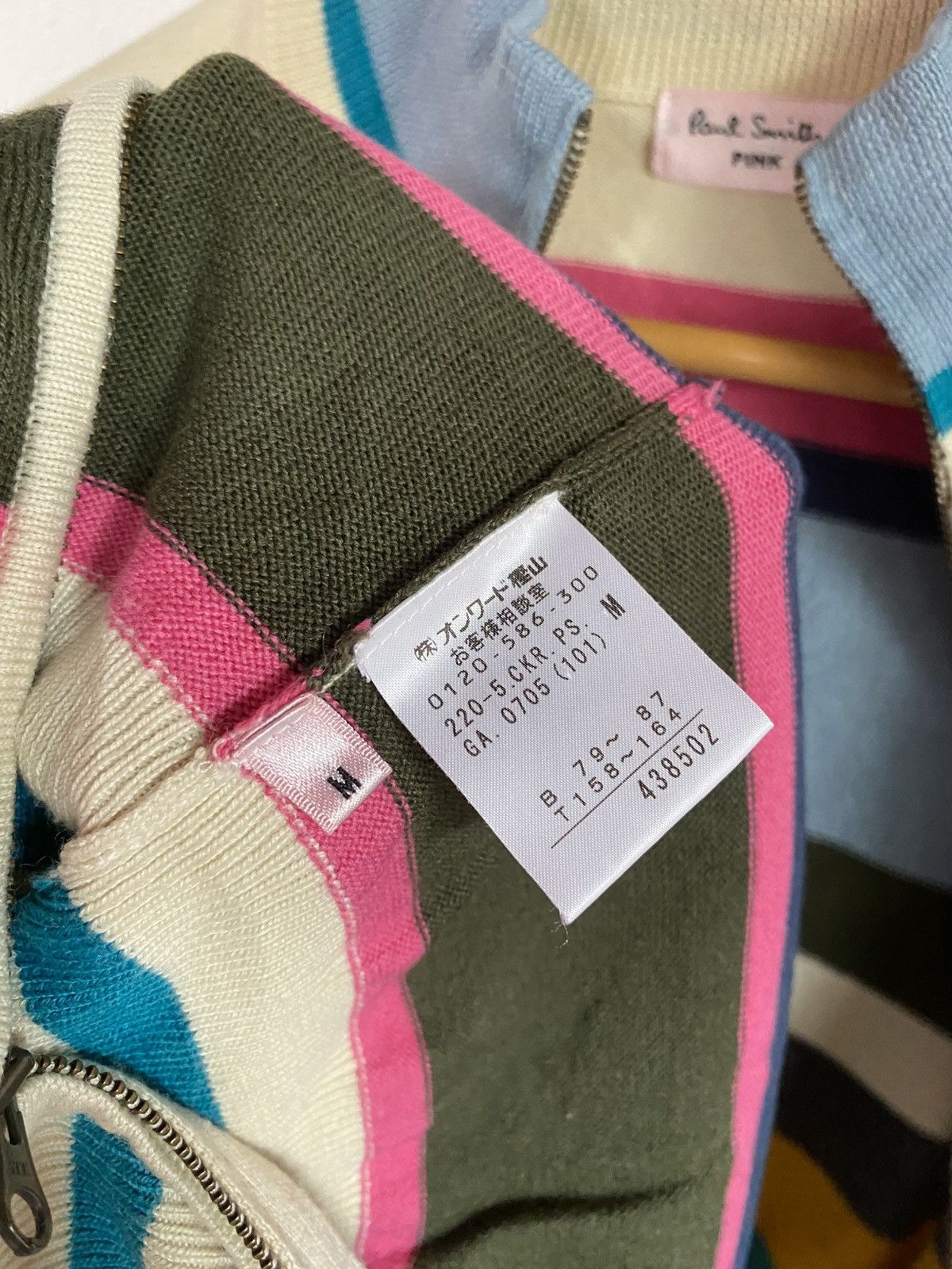 Paul Smith Paul Smith Pink Multi-Color Zip Up Cardigan Size M / US 6-8 / IT 42-44 - 6 Thumbnail