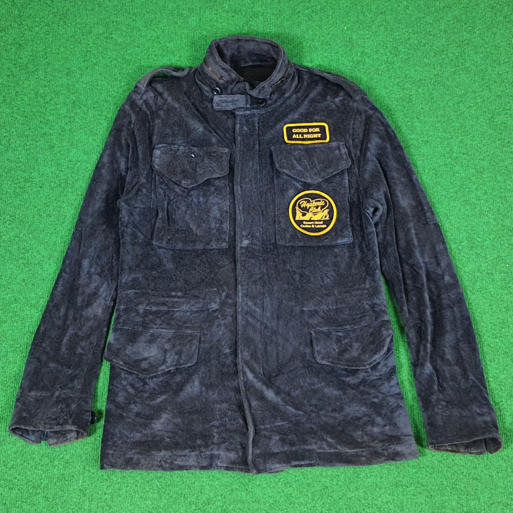 Hysteric Glamour × Japanese Brand × Vintage Vintage Hysteric Glamour Patcher Custom Logo Fleece Jacket Size US S / EU 44-46 / 1 - 3 Thumbnail