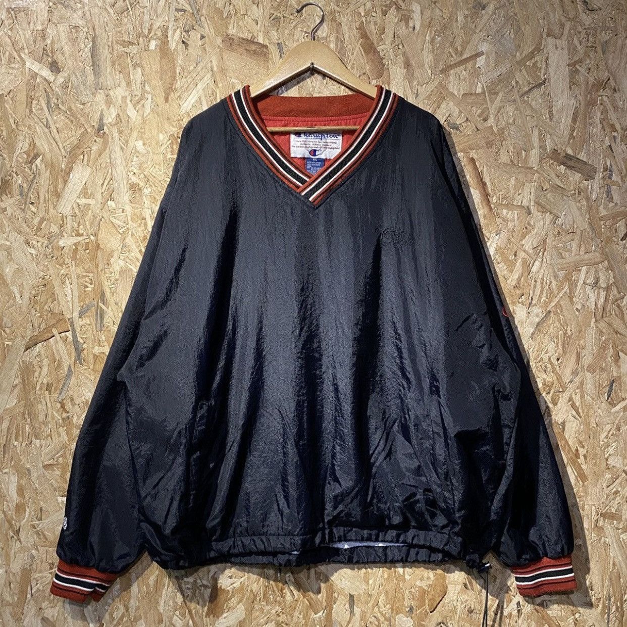 Vintage Champion Pullover Windbreaker VNeck Retro Sportswear