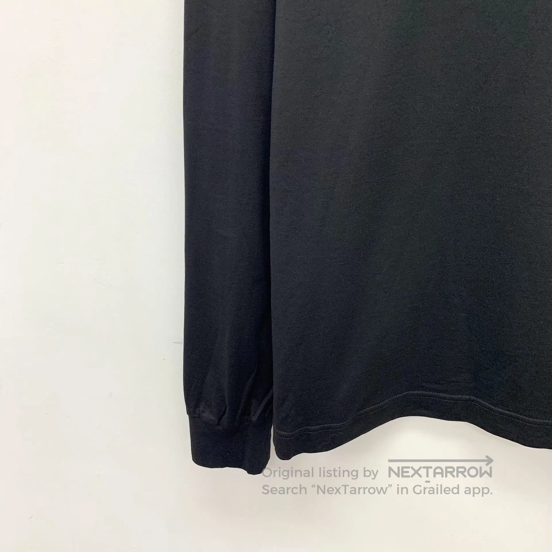 Dolce & Gabbana Dolce Gabbana Black cotton round neck long-sleeved T-shirt Size US L / EU 52-54 / 3 - 4 Thumbnail