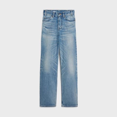 image of Celine O1Bcso1Str0224 2N778571Q.08Yc Denim Pant In Clear Sky Rinse, Women's (Size 36)