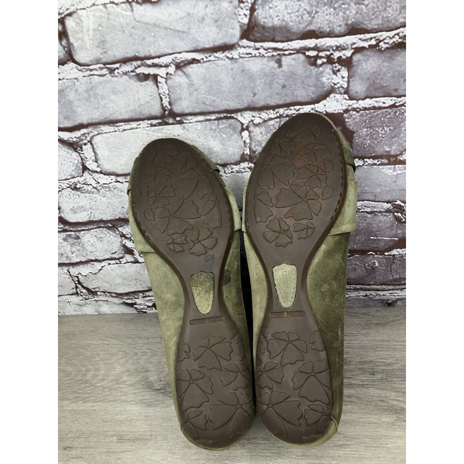 Born Born Lily Green Suede Leather Knot Ballet Flats Shoes Women’ Size US 11 / IT 41 - 16 Thumbnail