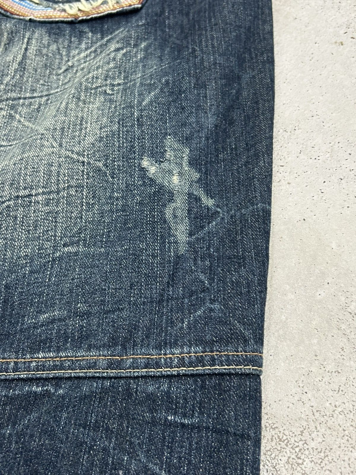 Le Grande Bleu (L.G.B.) Vintage Dominate Double Waist Jeans Clawn Marks Washed Size US 34 / EU 50 - 10 Thumbnail