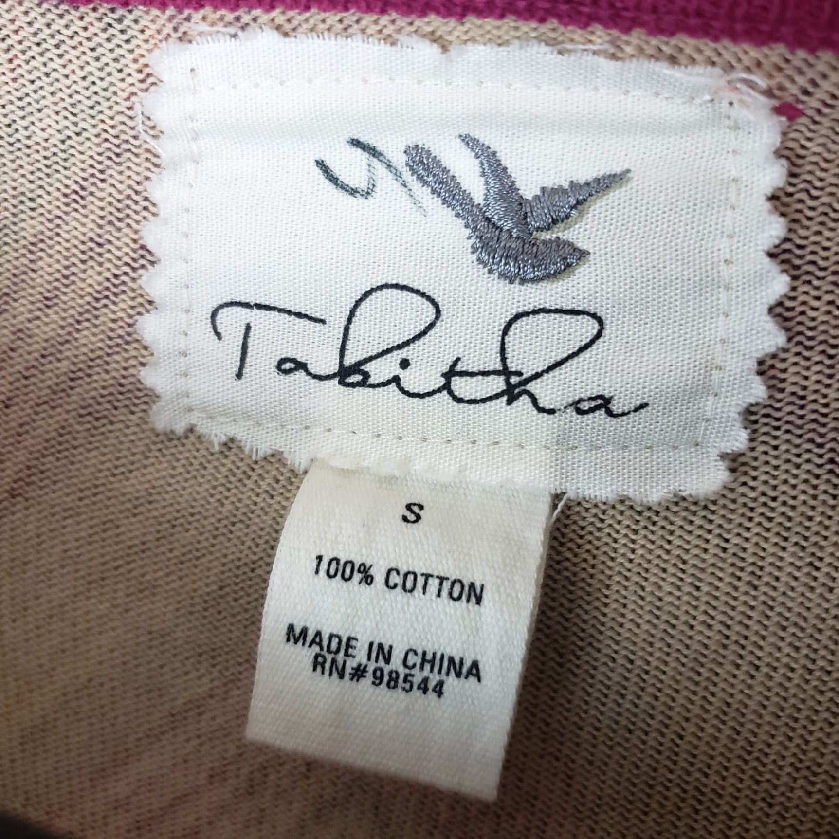 Habitat Tabitha Womens Cardigan Button Front Sz Small Purple 3/4 Sleeve Cotton Size S / US 4 / IT 40 - 5 Thumbnail