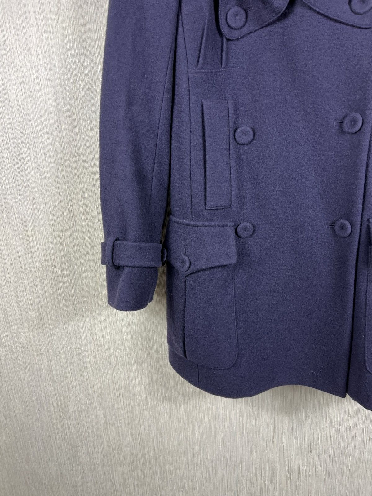 Sonia Rykiel Sonia Rykiel Paris wool double breasted navy coat casual Size M / US 6-8 / IT 42-44 - 7 Thumbnail