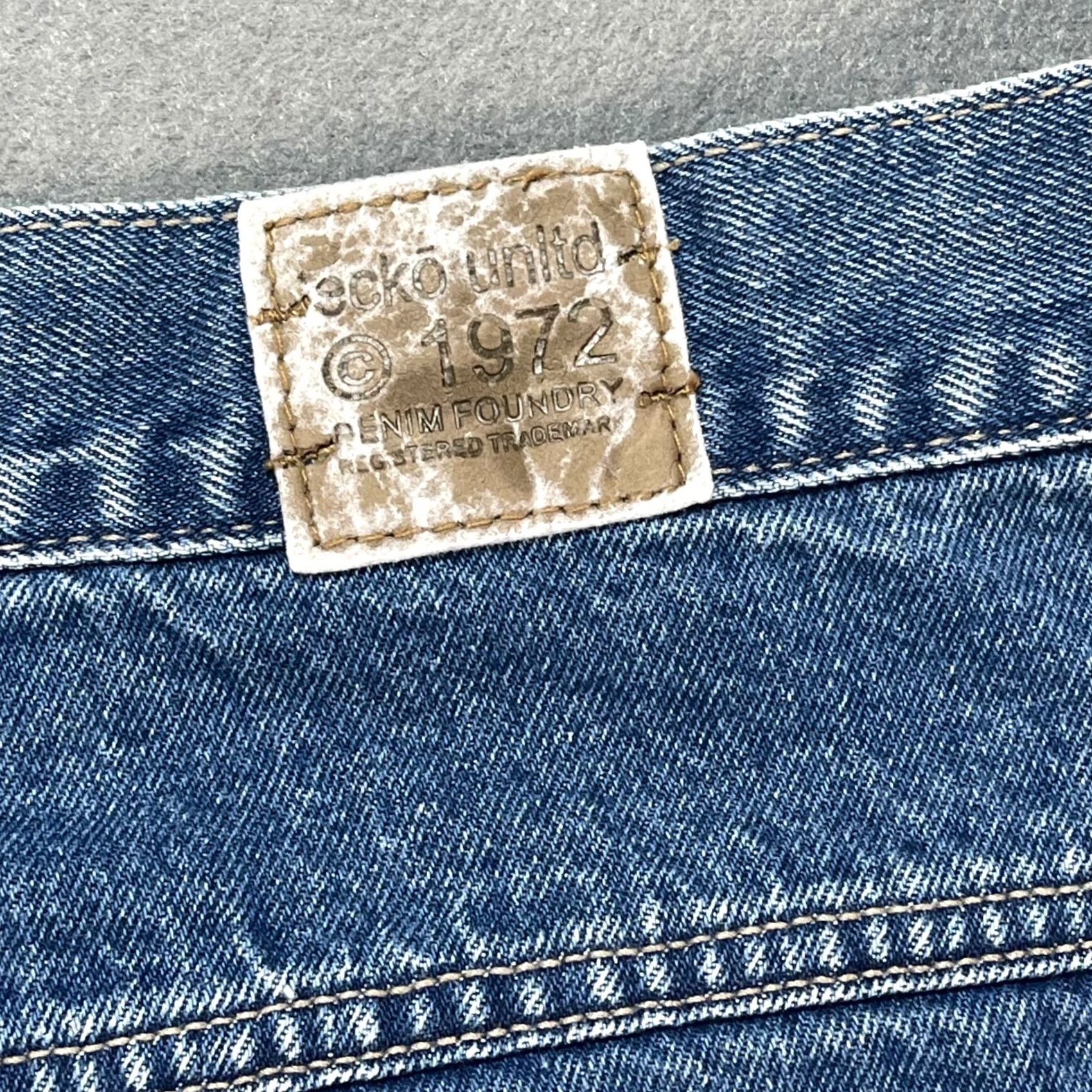 Vintage VINTAGE Echo Denim Jeans 38 31 100% Cotton Baggy Foundry DENIM Blue Mens Jeans 5-Pocket 90s Hip Hop Retro Size US 38 / EU 54 - 7 Thumbnail