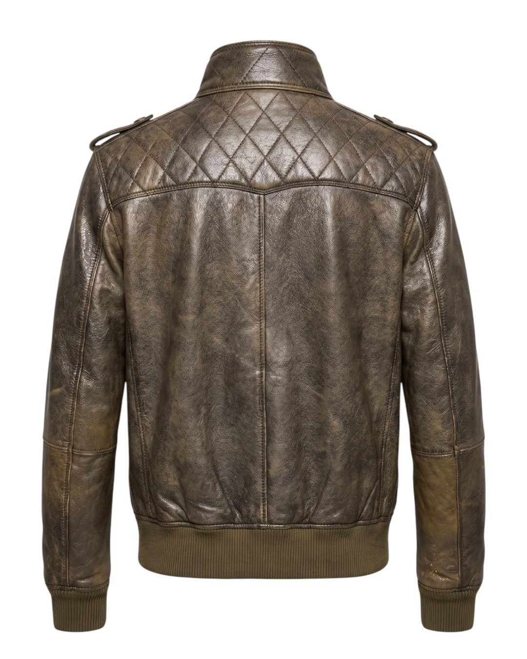 Roberto Cavalli SHEARLING BIKER BOMBER LEATHER JACKET Size US M / EU 48-50 / 2 - 2 Thumbnail