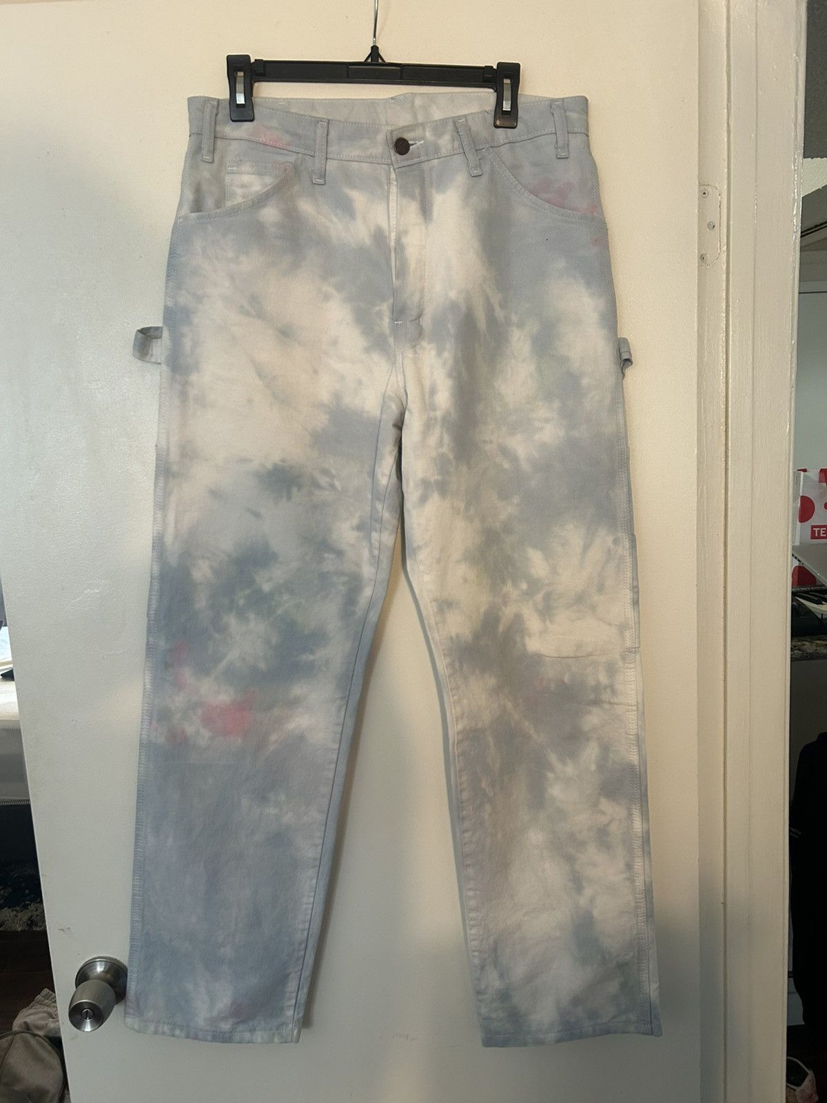 Dickies Dickies Vintage Custom Carpenter Pants - Hand Tie Dyed 34x32 Size US 34 / EU 50 - 1 Thumbnail