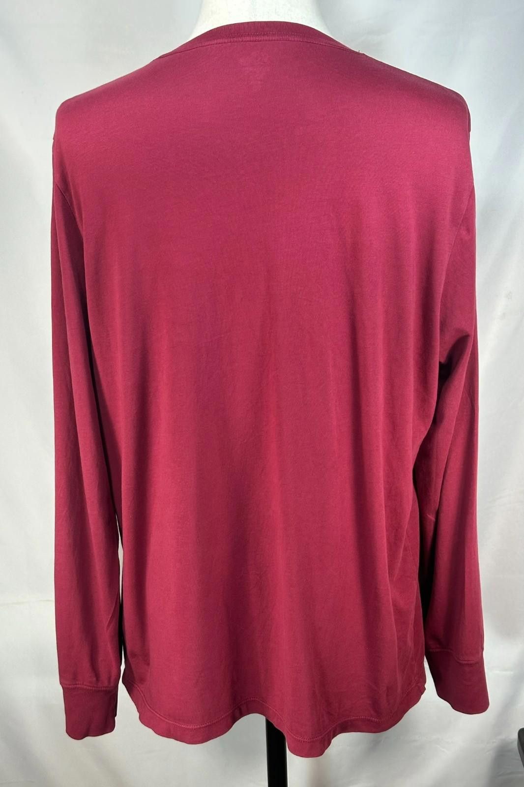 J.Crew J Crew 1/4 Button Broken In Long Sleeve T-Shirt Red Men's XL Size US XL / EU 56 / 4 - 2 Thumbnail