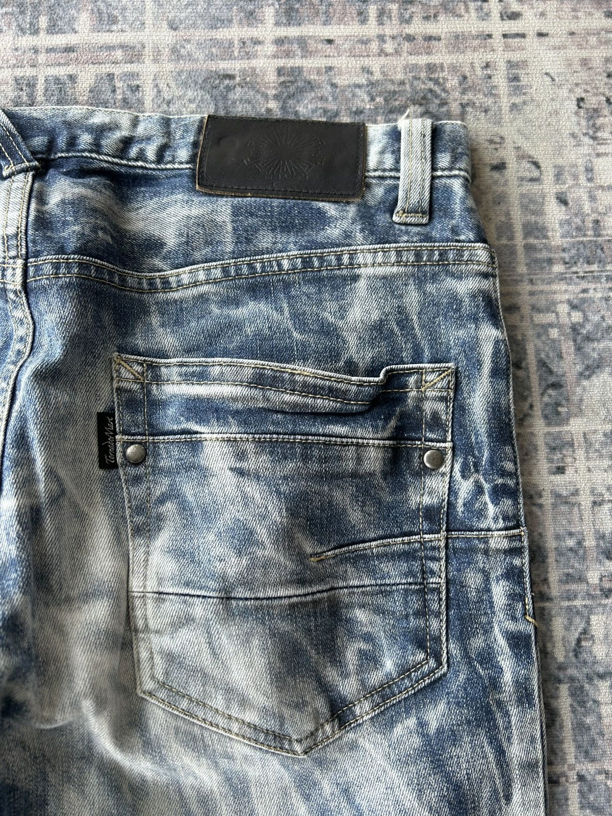 If Six Was Nine Rockstar Tornado Mart Acid Wash Jeans Size US 31 - 10 Thumbnail