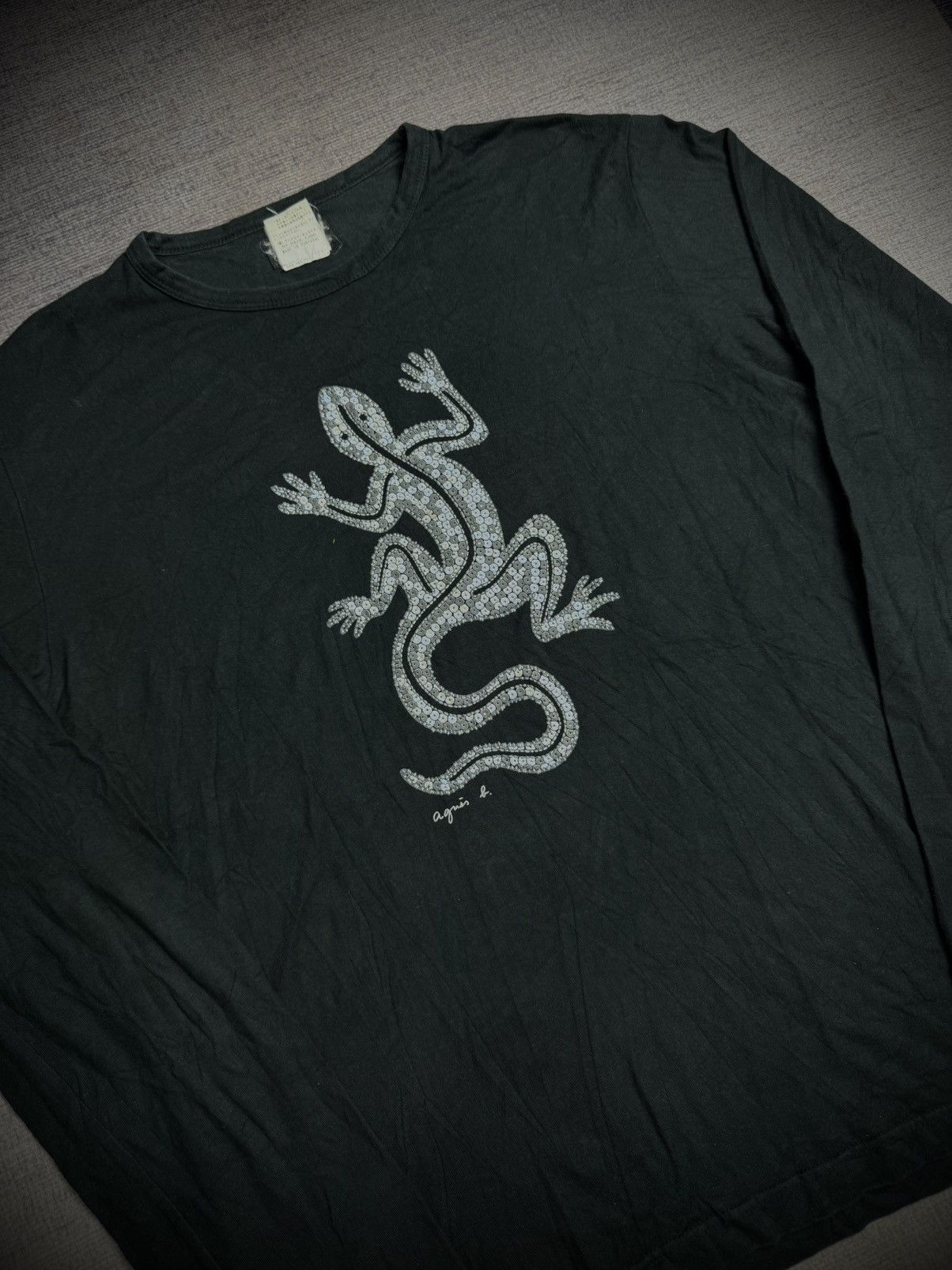 agnes b. Agnes.b lizard big logo long sleeve Size US XL / EU 56 / 4 - 2 Thumbnail