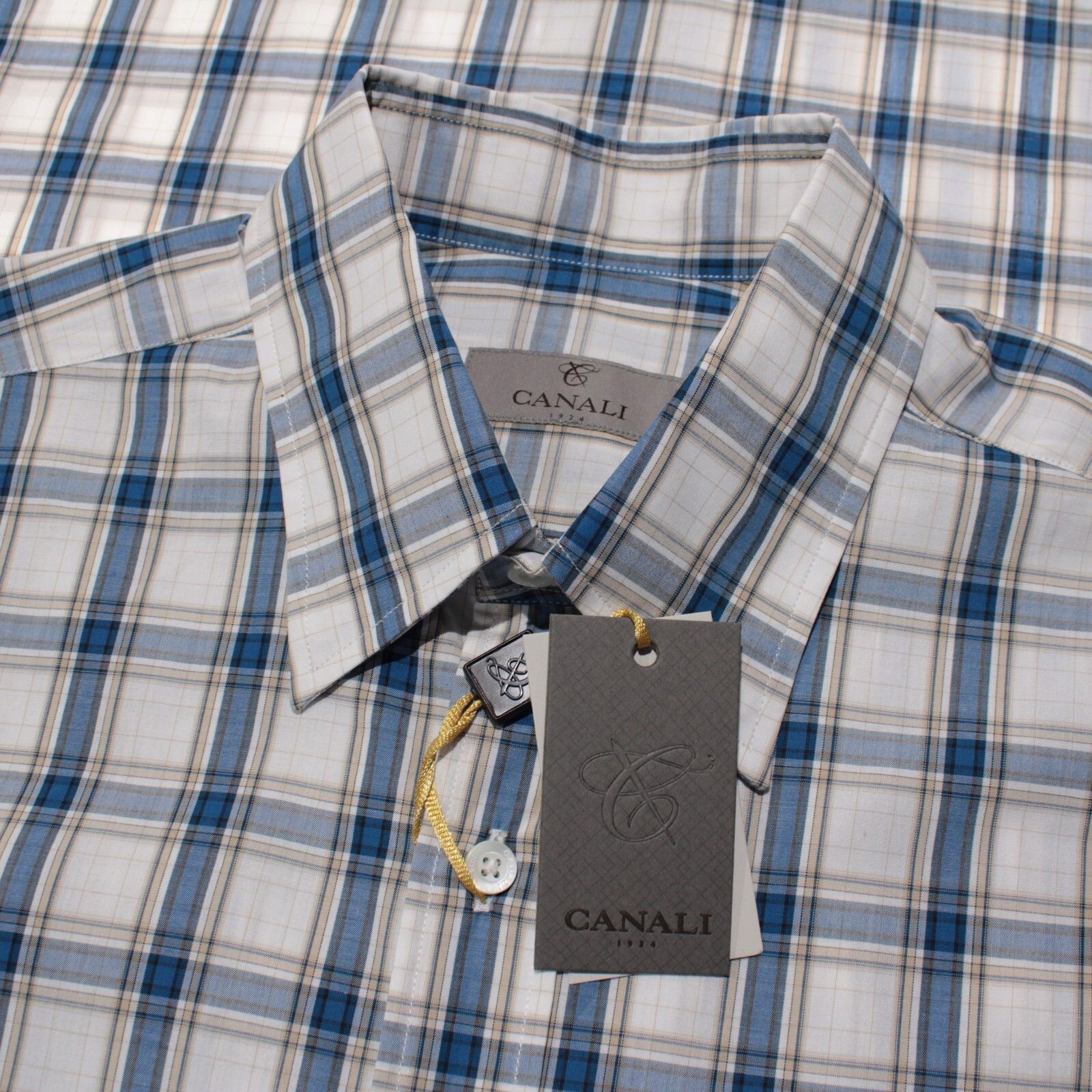 Canali New with tags Shirt Size L US In White