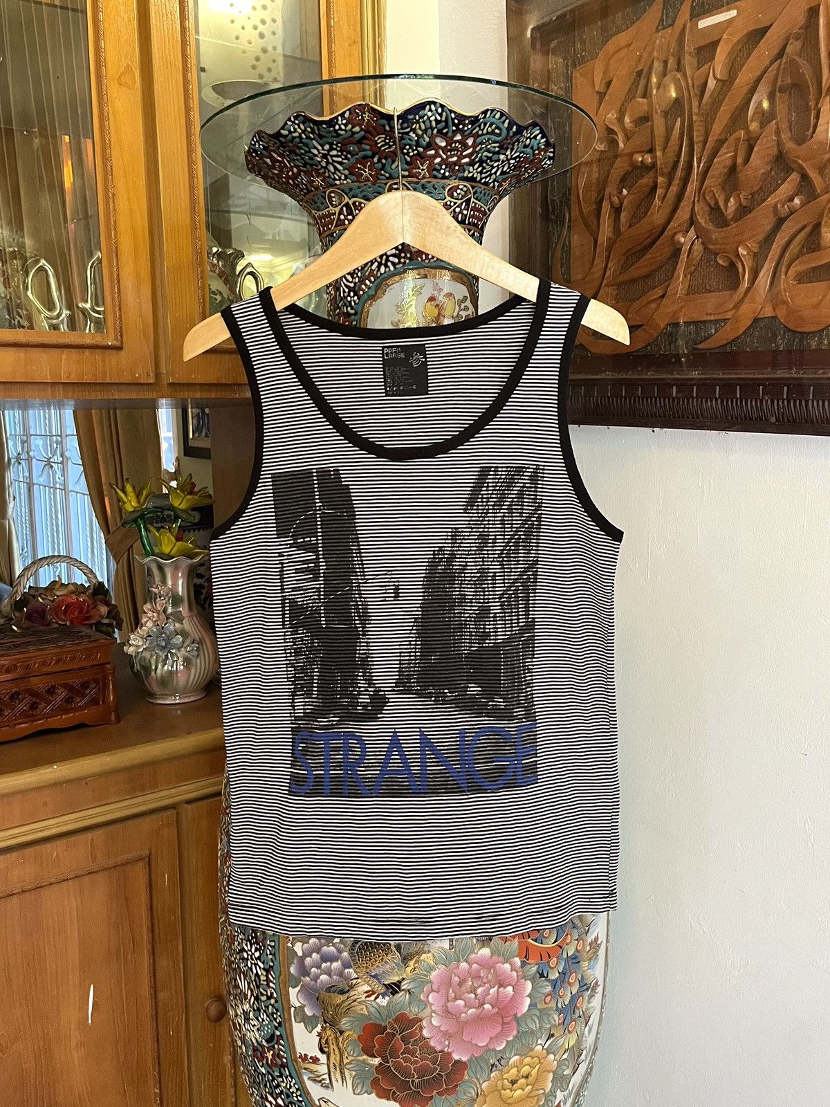 Y2K PPFM ‘STRANGE’ Zebra Punk Tanktop If Six Was Nine