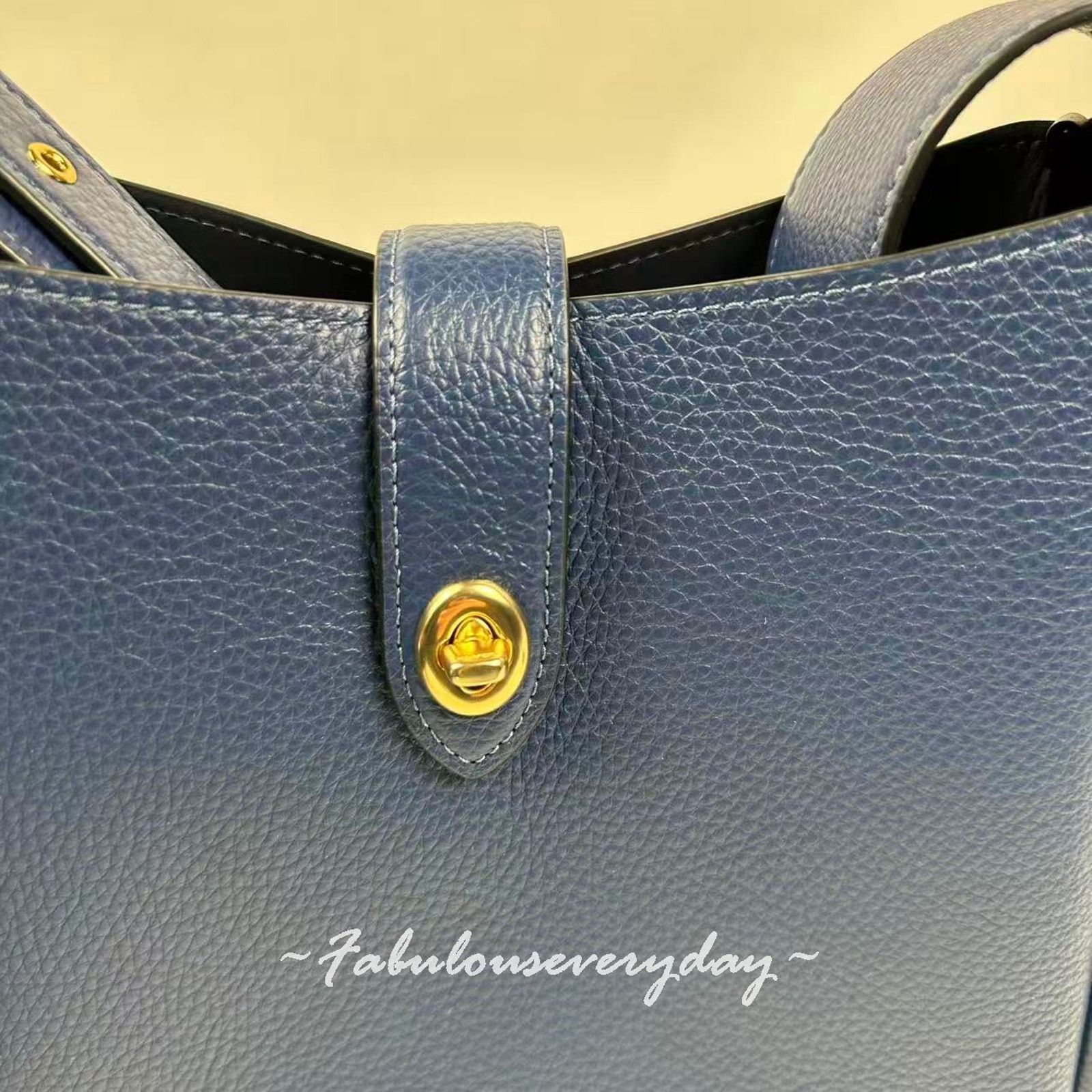 Coach Coach Hadley Convertible Crossbody Leather/Gold/Deep Blue Size ONE SIZE - 5 Thumbnail