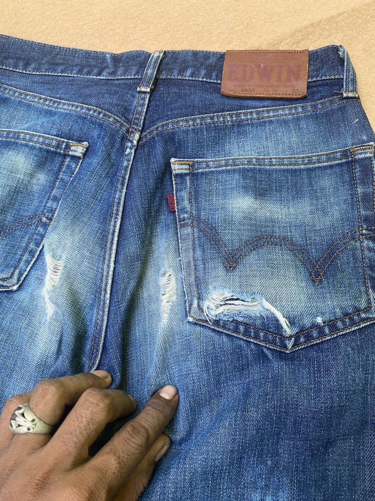 Edwin × If Six Was Nine × Le Grande Bleu (L.G.B.) Edwin 503 regular cut Size US 28 / EU 44 - 3 Thumbnail
