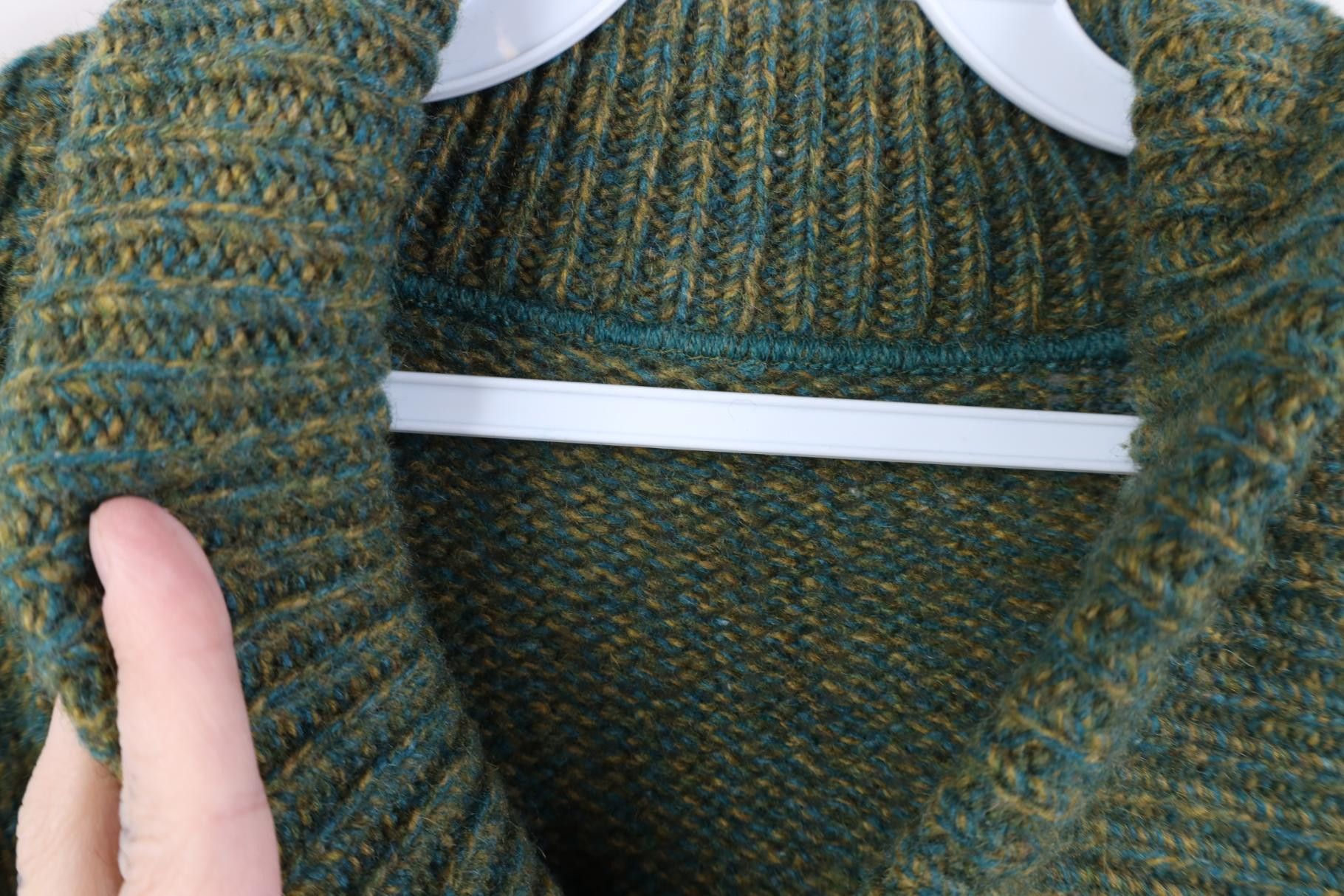 Vintage Vintage 50s 60s Streetwear Knit Shawl Sweater Flecked USA Size US S / EU 44-46 / 1 - 4 Thumbnail