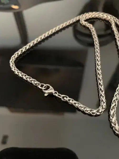 Other Stainless Steel Wheat Chain 3mm - 20 inch Size ONE SIZE - 3 Thumbnail