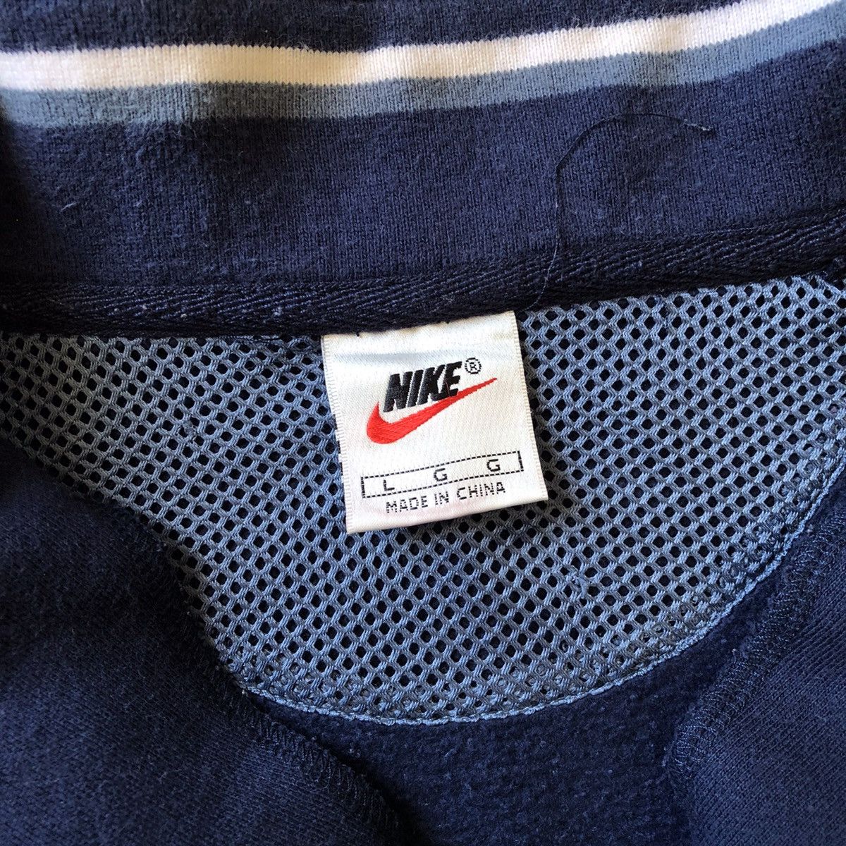 Nike × Vintage NIKE Spellout Backprint Design Half Zip Sweatshirt Size US L / EU 52-54 / 3 - 7 Thumbnail