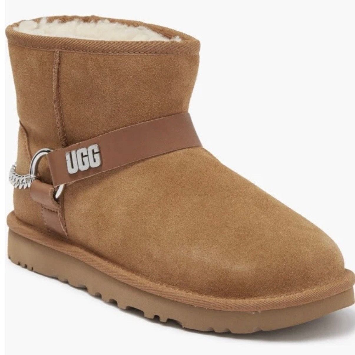 Ugg UGG WOMEN'S 5 CLASSIC CHAINS II CHESTNUT SHEARLING 1135090 Size US 5 / IT 35 - 2 Thumbnail