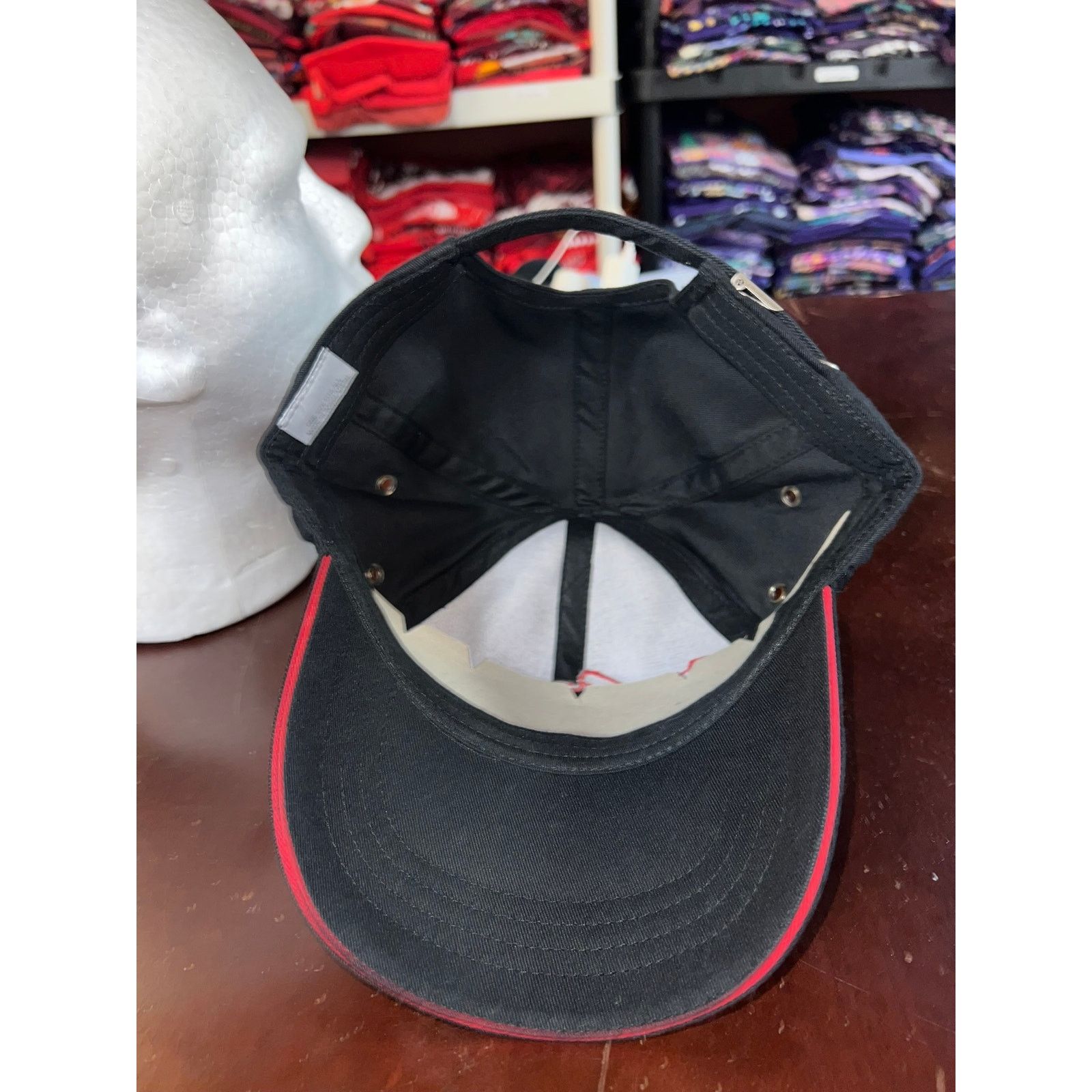 Vintage Vintage Bridgestone Hat Black Red Racing Race Car Cap OS Size ONE SIZE - 6 Thumbnail