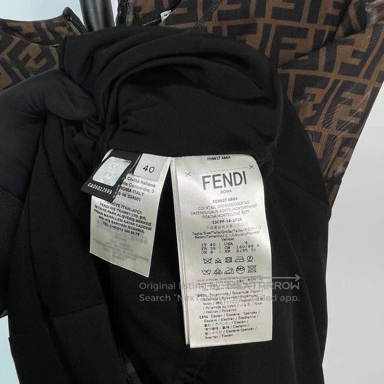 Fendi Fendi Acrylic Knit Dress - Brown Size XS / US 0-2 / IT 36-38 - 8 Thumbnail