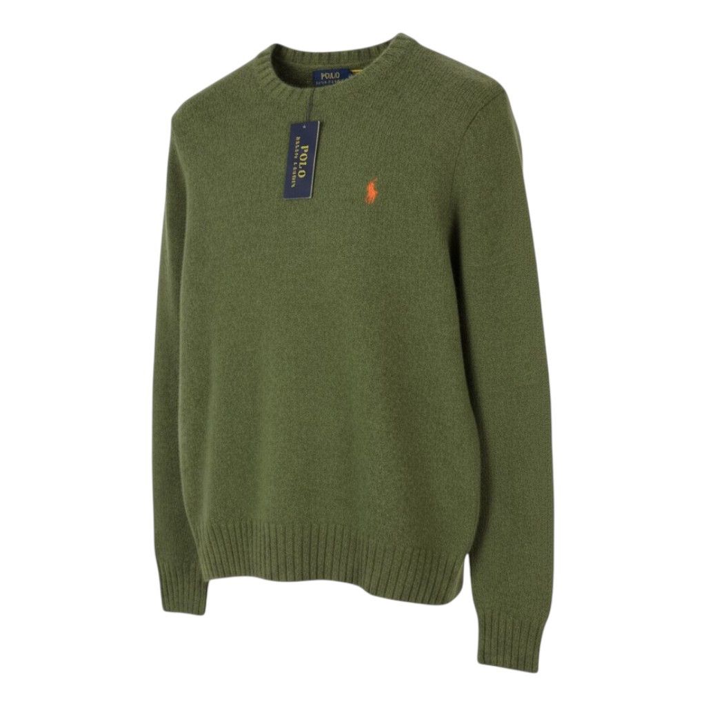 Ralph Lauren OLIVE M Wool Alpaca Blend Pullover Jumper 86922 Size US M / EU 48-50 / 2 - 1 Thumbnail