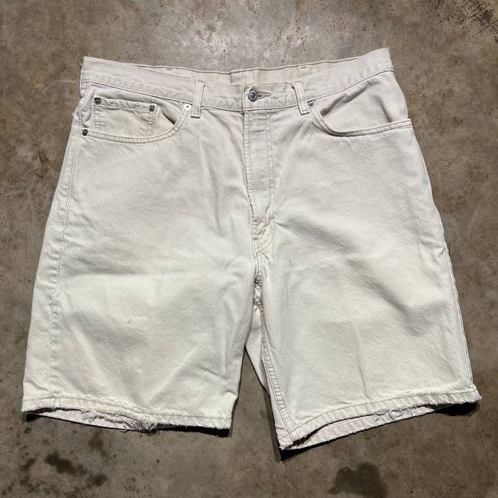 Vintage Vintage 2000s Levi's 505 White Denim Jorts Jean Shorts 36x9 ...