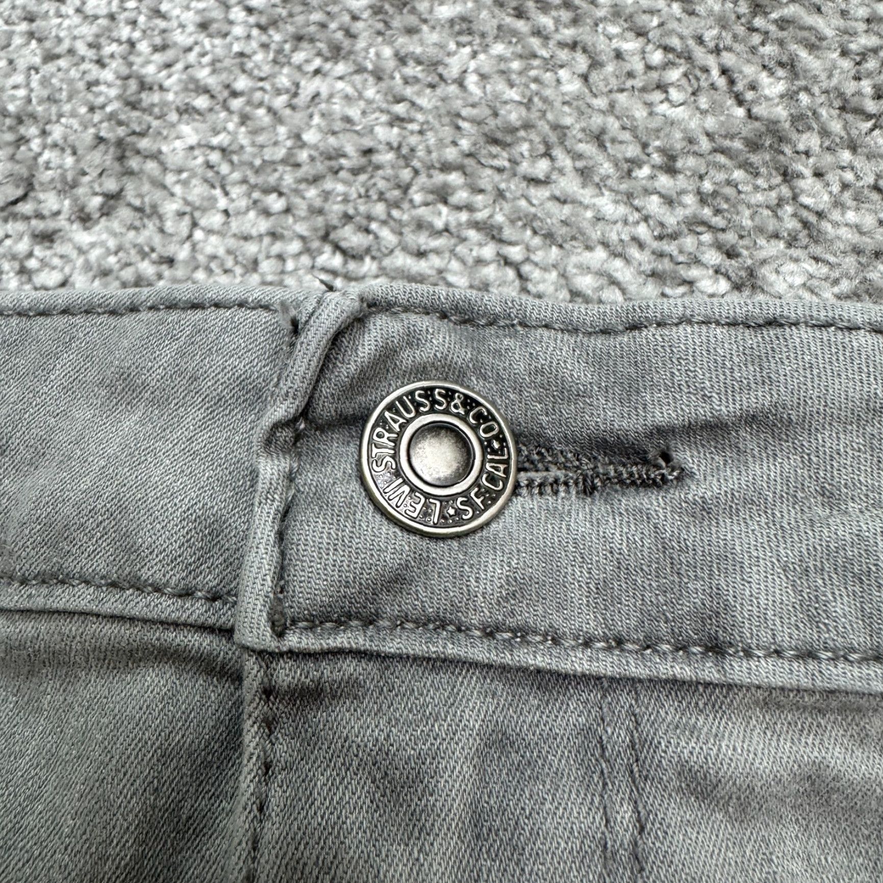 Levi's Levi's 711 Skinny Denim Jeans Womens 32 Gray Mid Rise Slim Fit Stretch Casual Size 24" / US 00 / IT 34 - 4 Thumbnail