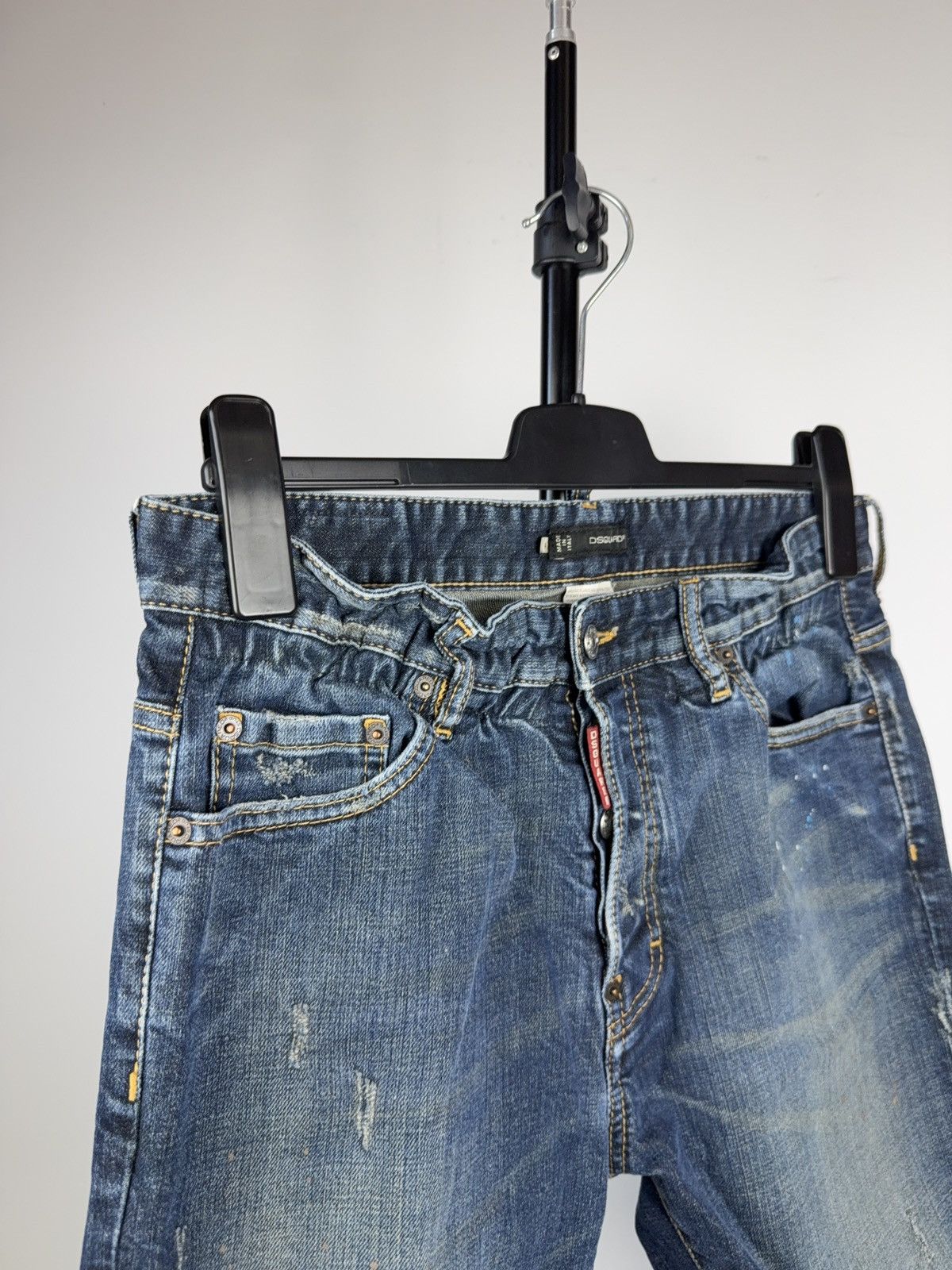 Dsquared2 Dsquared2 Distressed Denim Shorts Paint Splatter Italy 44 Size US 30 / EU 46 - 4 Thumbnail