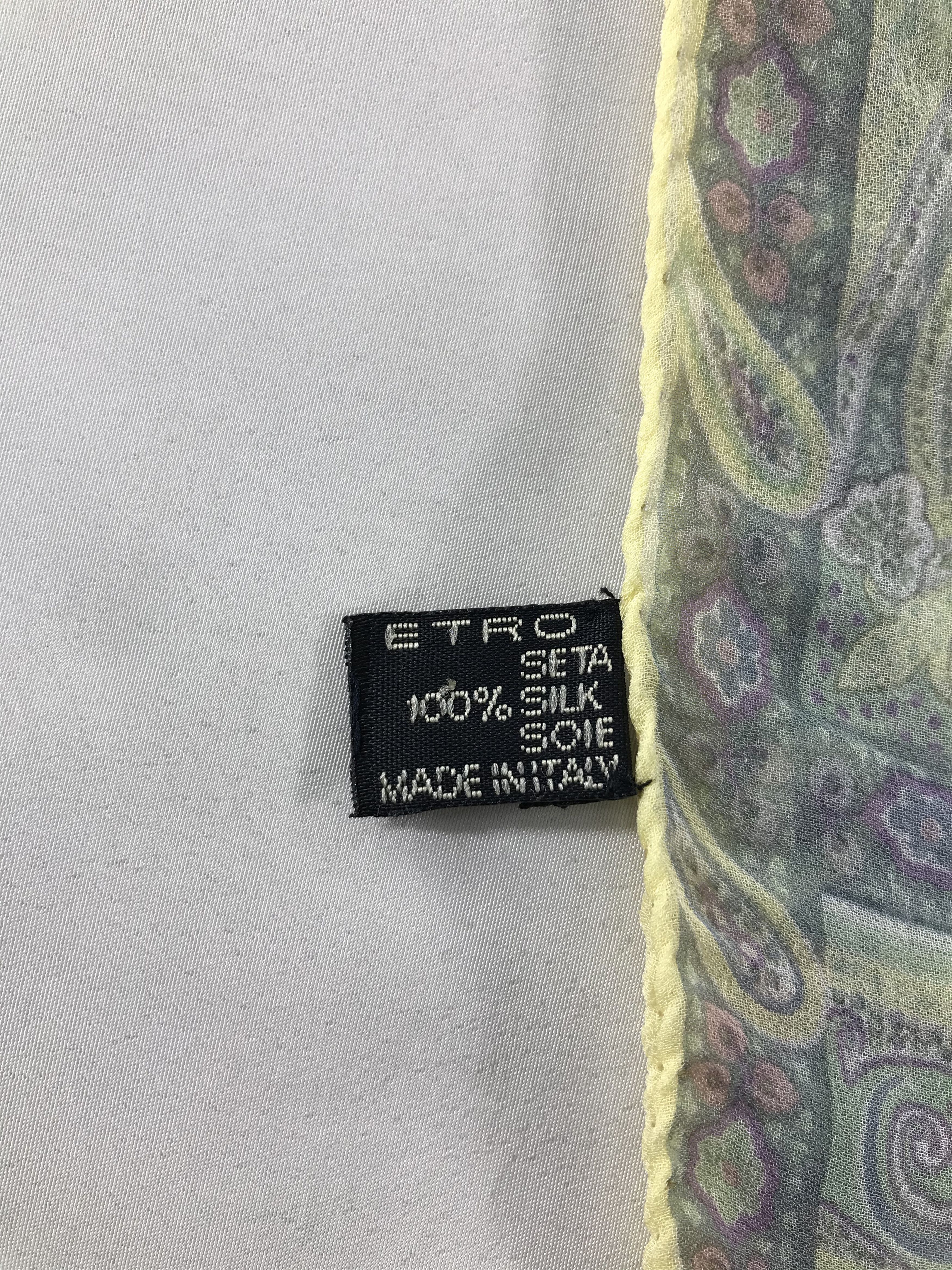 Etro Vintage Etro Silk Scarf Size ONE SIZE - 4 Thumbnail