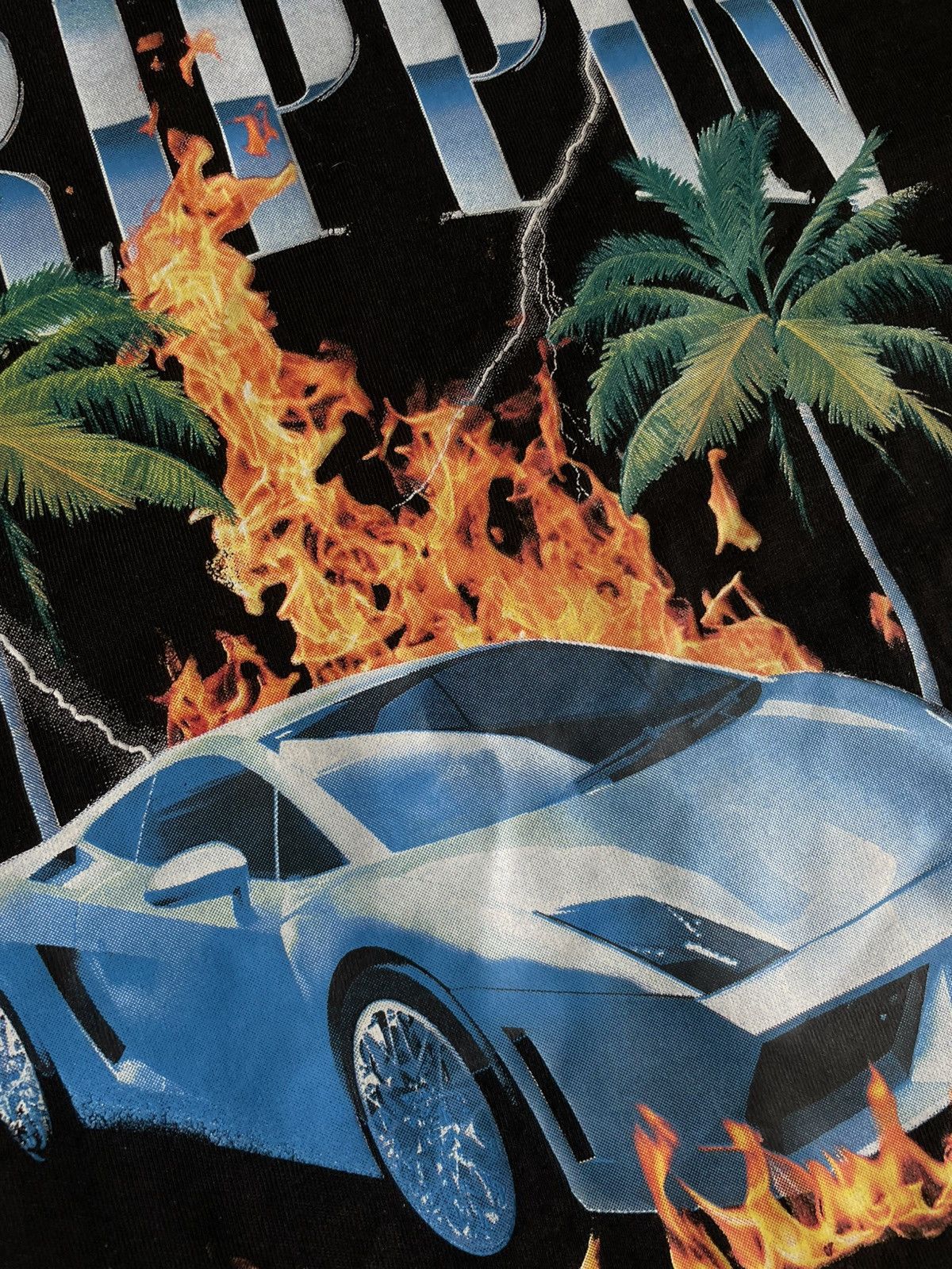 Lamborghini × Rap Tees Drippin Fire Tee Drip Too Hard Rap T-shirt Size US L / EU 52-54 / 3 - 4 Thumbnail