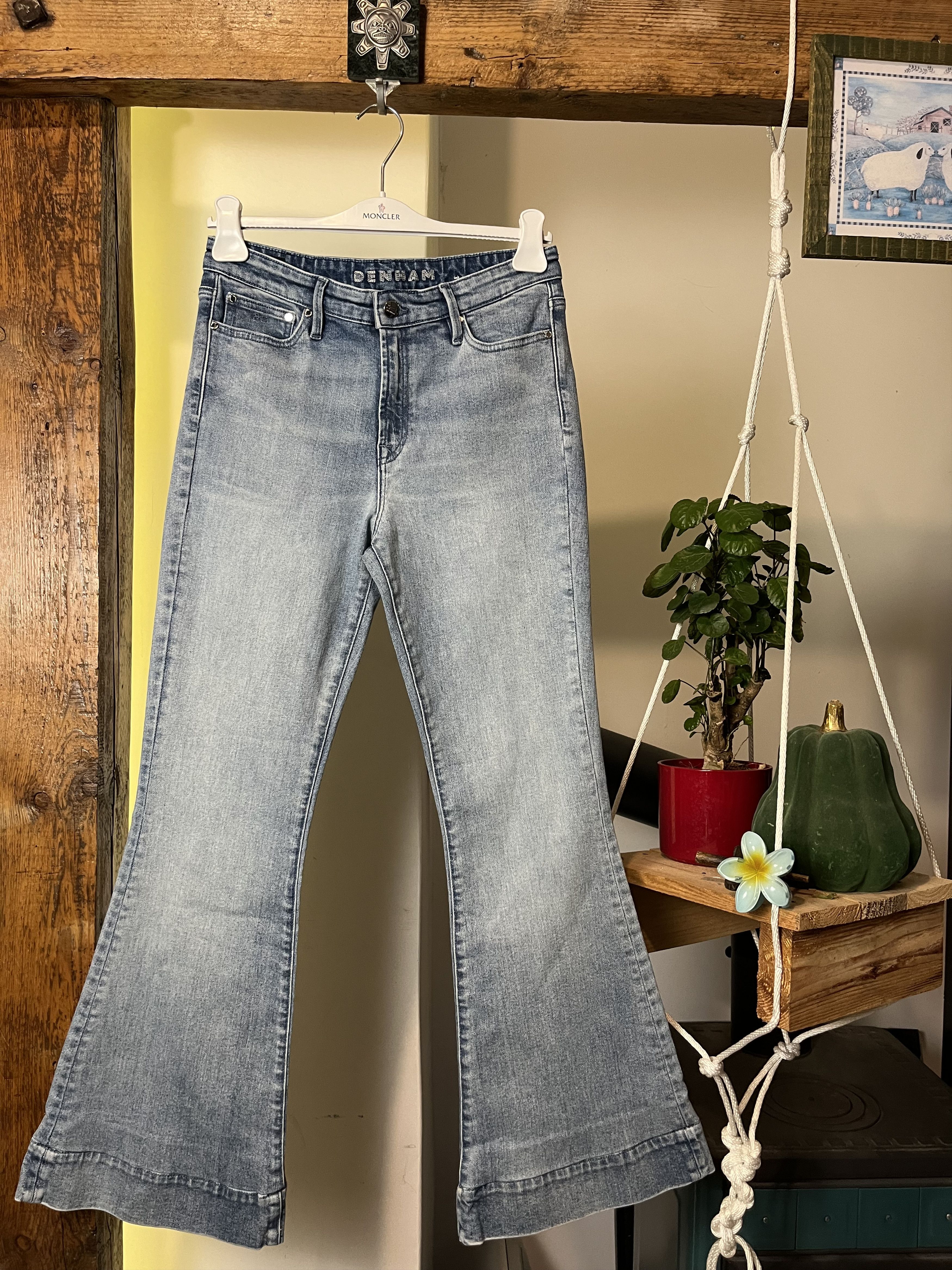 DENHAM × Japanese Brand Denham Jane High Rise Flare Tokyo Japanese Denim Size US 29 - 1 Thumbnail