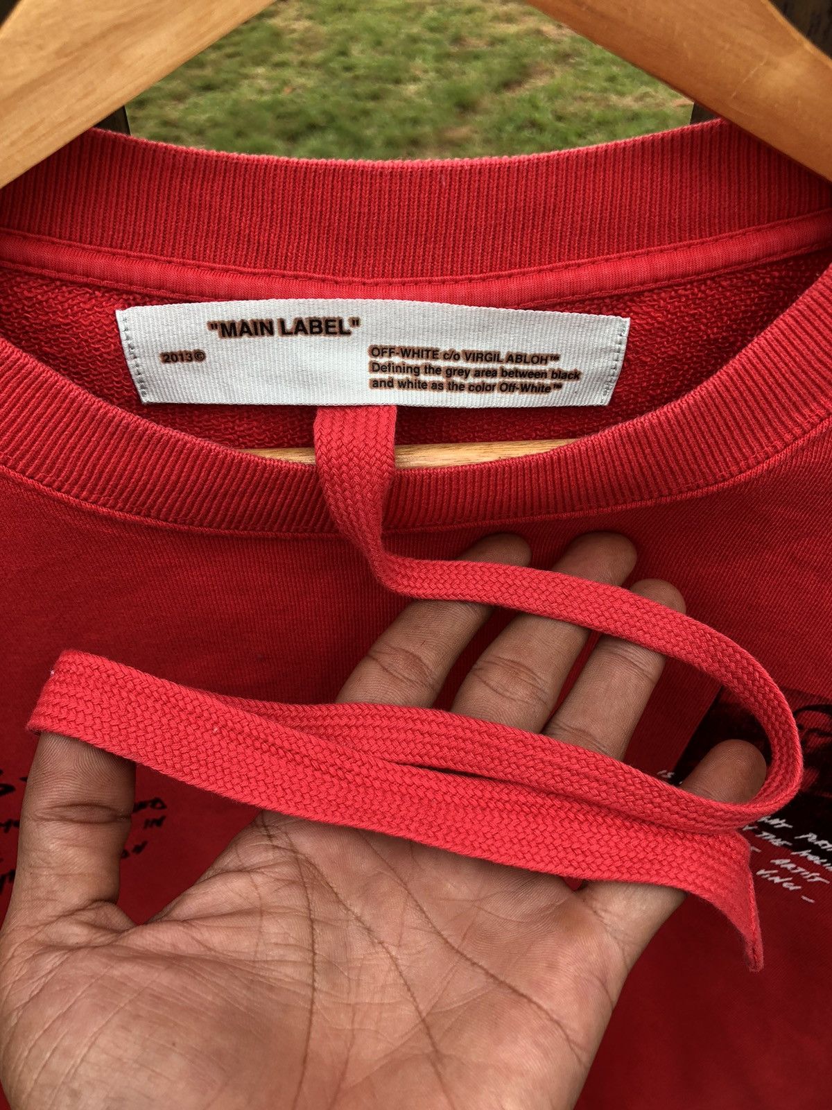 Off-White Virgil Abloh MCA Figure OF Speech OFF-WHITE Monalisa Sweater Size US M / EU 48-50 / 2 - 12 Thumbnail