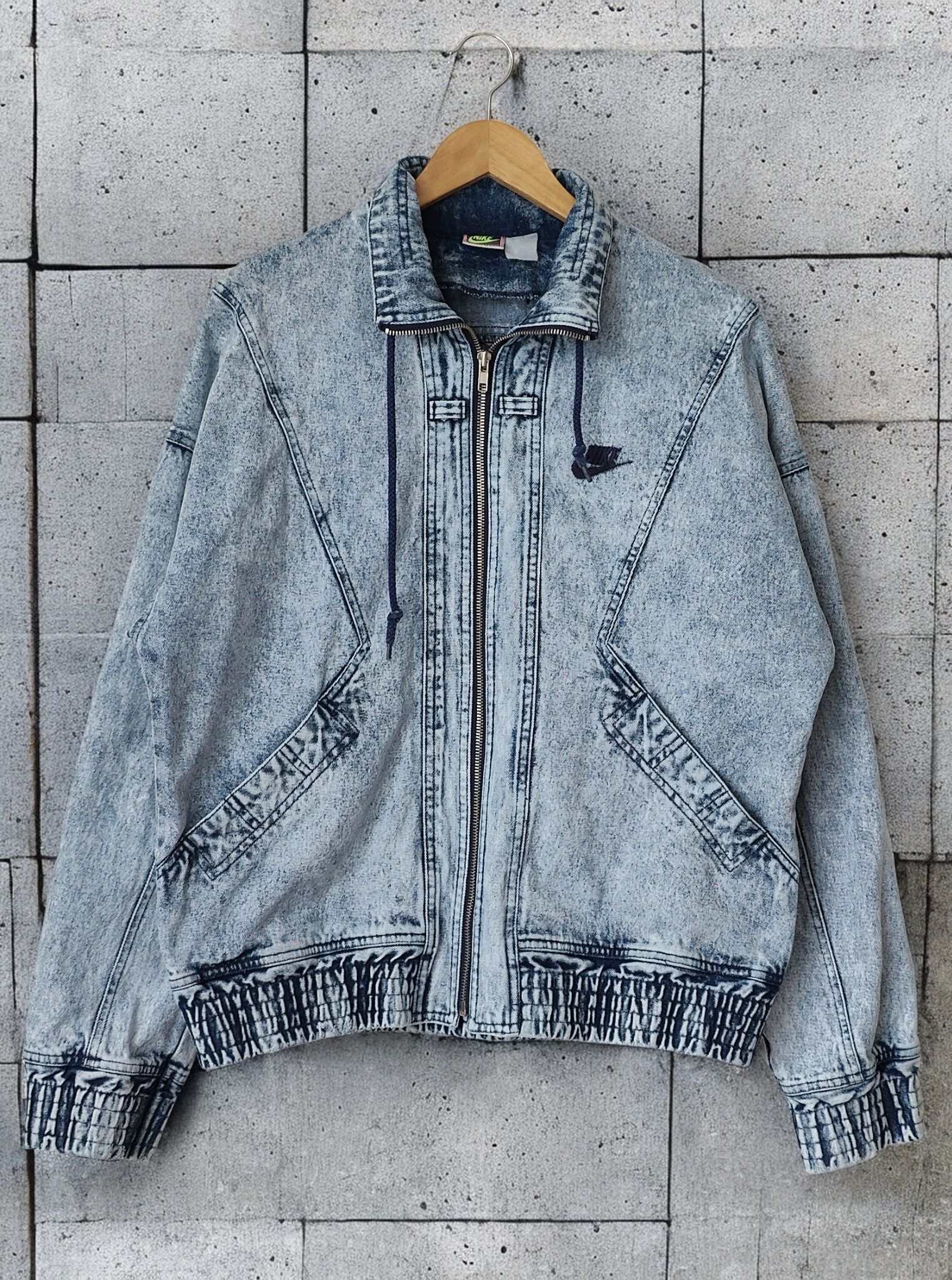 Nike RARE Nike Challenge Court Andre Agassi Vintage Denim Jacket Size US S / EU 44-46 / 1 - 1 Thumbnail