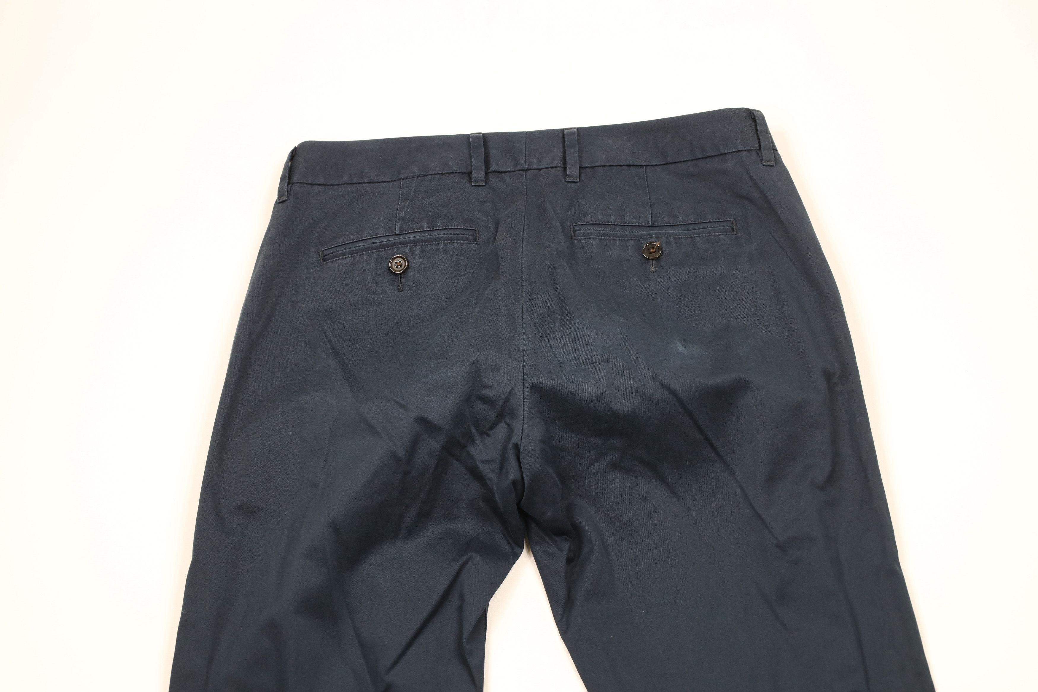 Bonobos × Vintage Bonobos Slim Fit Monday Straight Leg Chino Pants Navy Blue Size US 30 / EU 46 - 10 Thumbnail