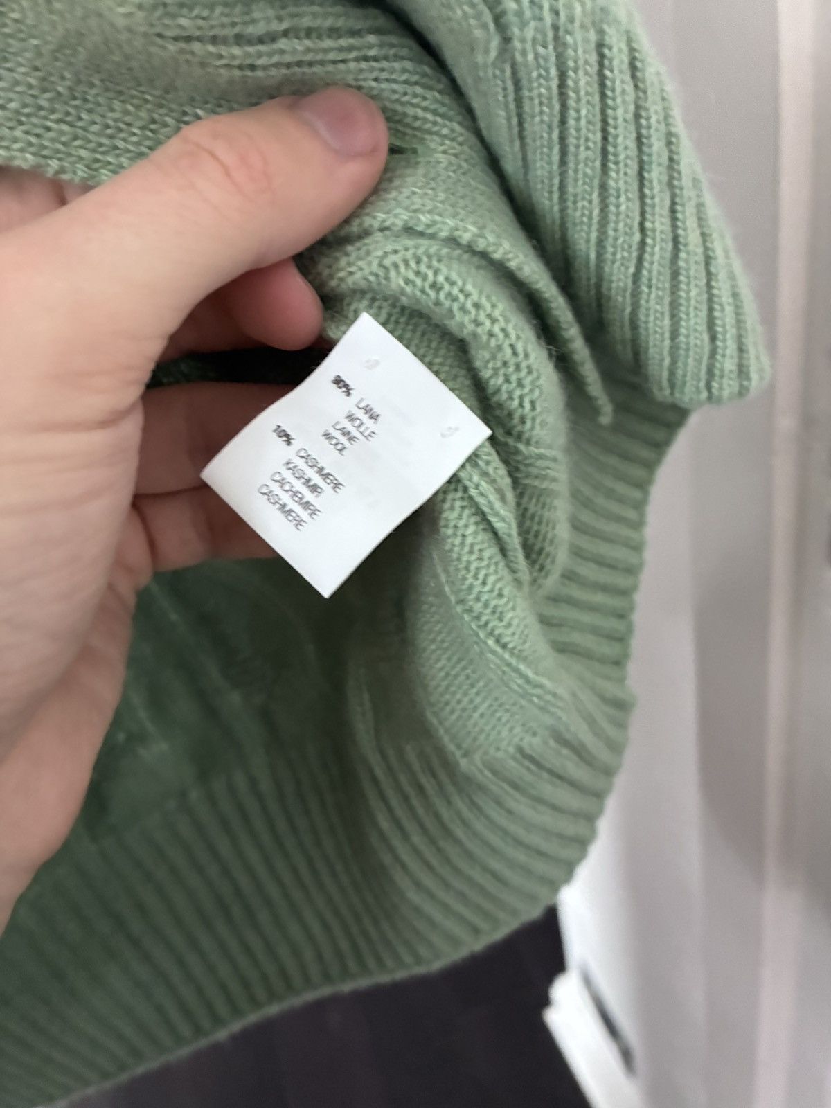 Pini parma green cashmere blend cardigan size 50