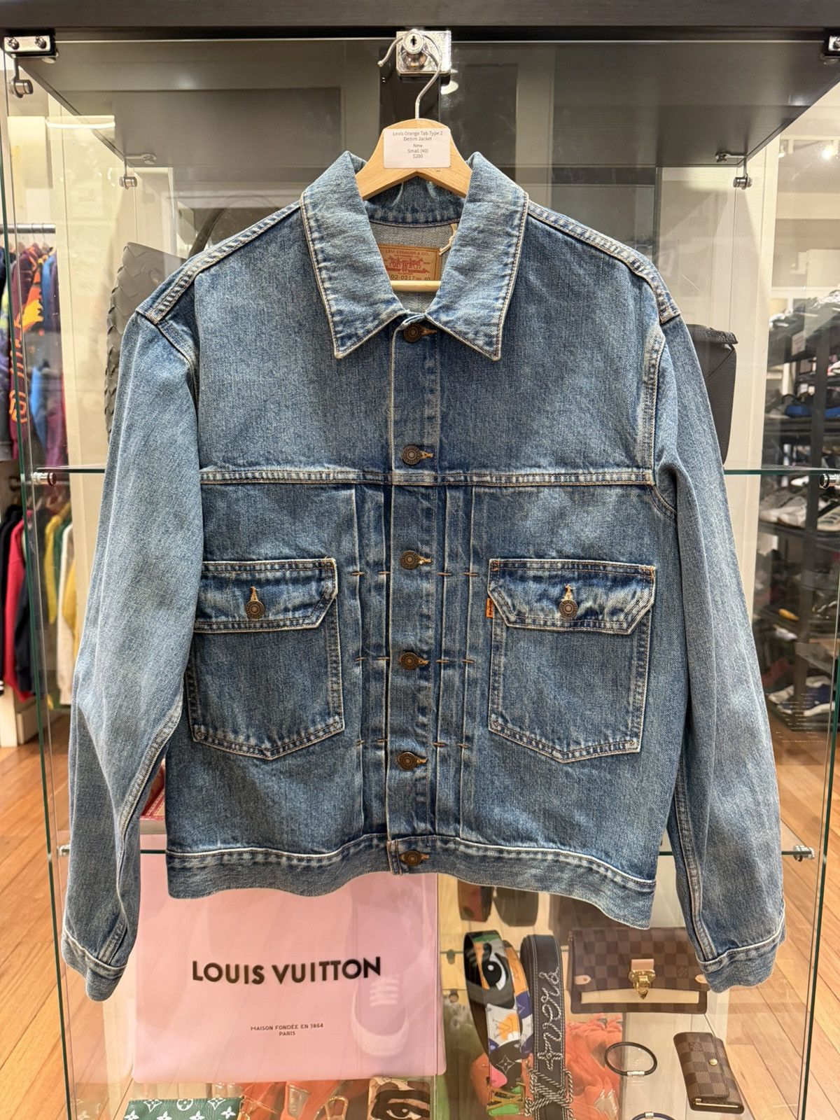 Levi's Levis Orange Tab Type 2 Denim Jacket Size US S / EU 44-46 / 1 - 1 Thumbnail