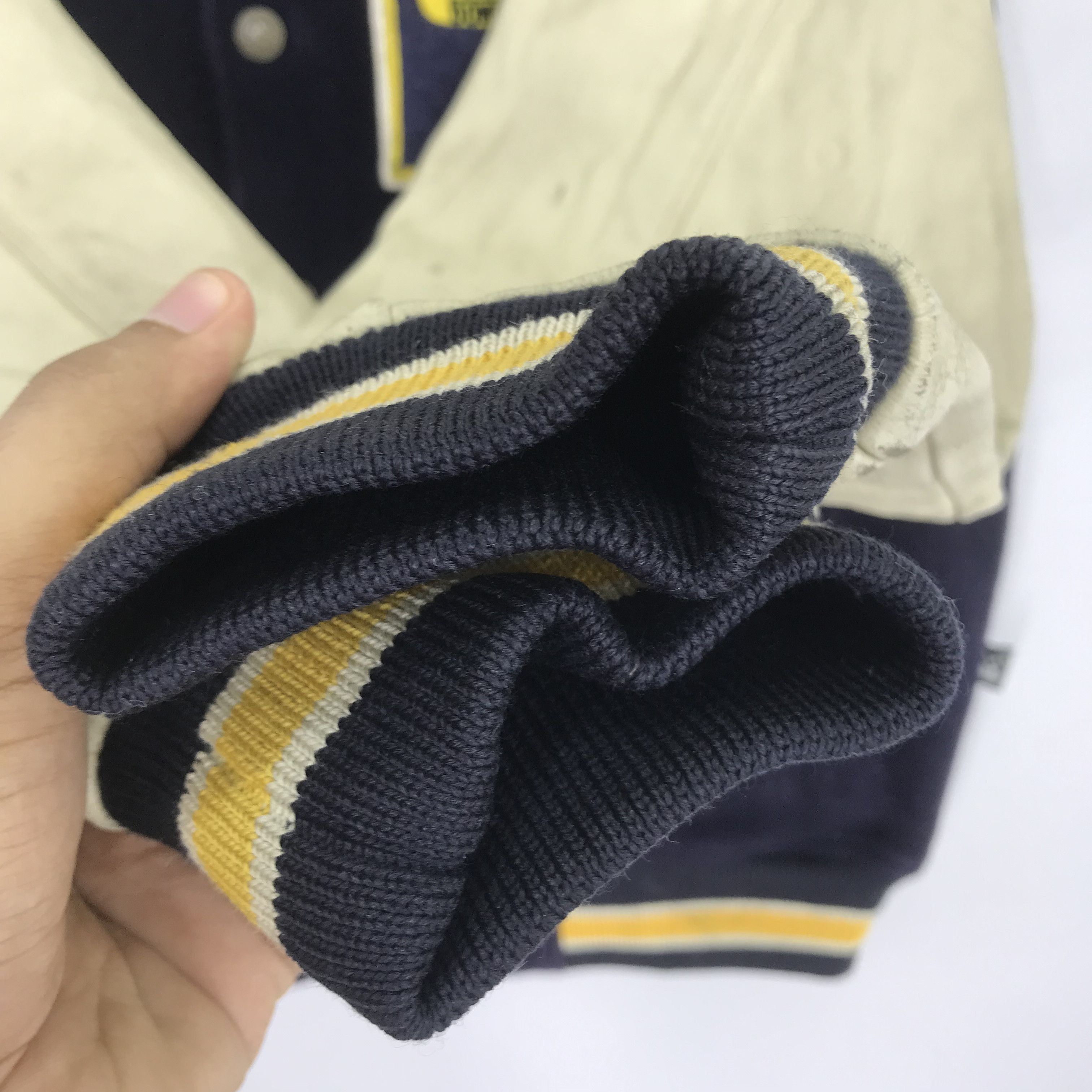 Japanese Brand Vintage 90s First Down Varsity Stadium Bomber Jacket Size US M / EU 48-50 / 2 - 8 Thumbnail