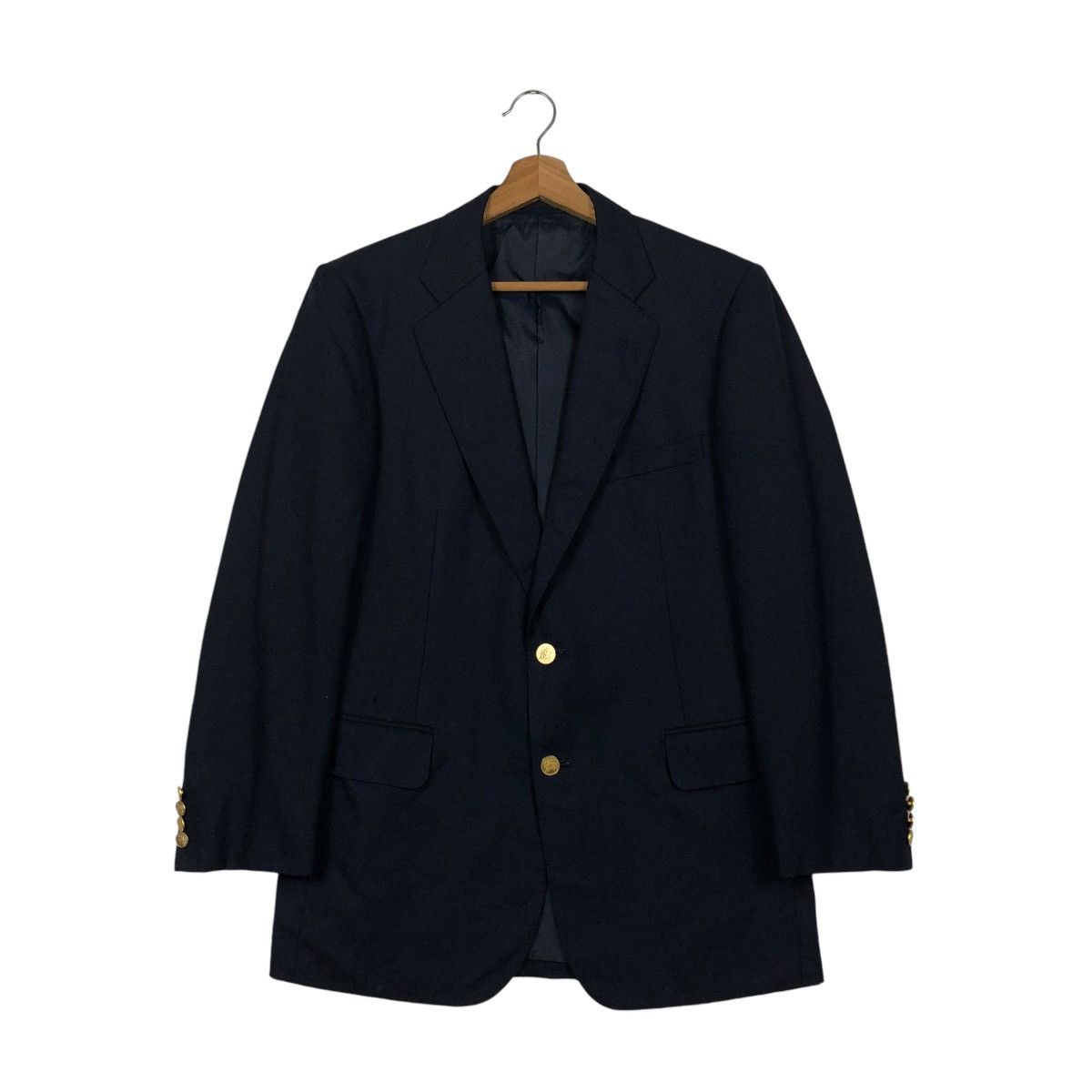 Burberry 🔥VINTAGE BURBERRYS COATS JACKET DOUBLE BREAST GOLDEN BUTTON Size US M / EU 48-50 / 2 - 3 Thumbnail