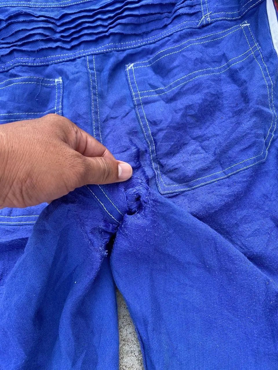 Nissan 🔥Trashed 90s Distressed DESTROYED Toyota PATCHED Coverall Size US L / EU 52-54 / 3 - 11 Thumbnail