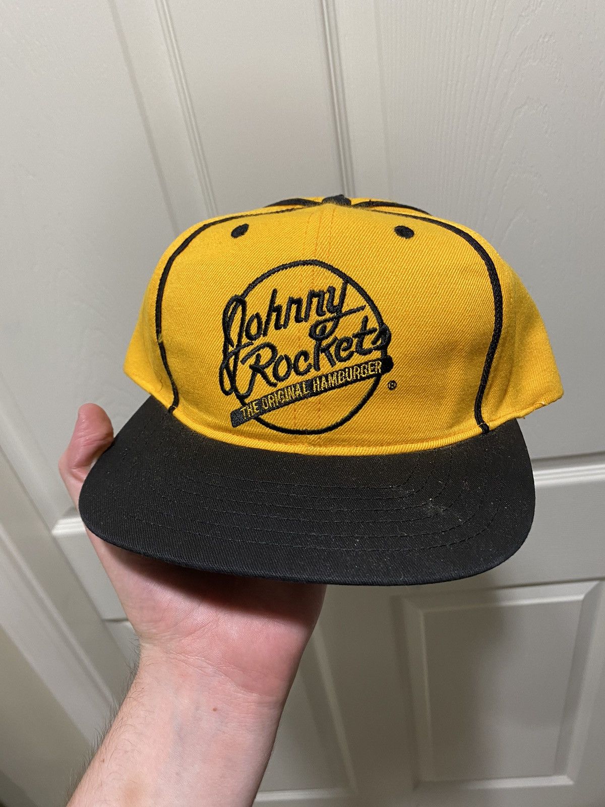 Vintage Vintage 90s Johnny Rockets Food Promo Snapback Hat Size ONE SIZE - 1 Thumbnail