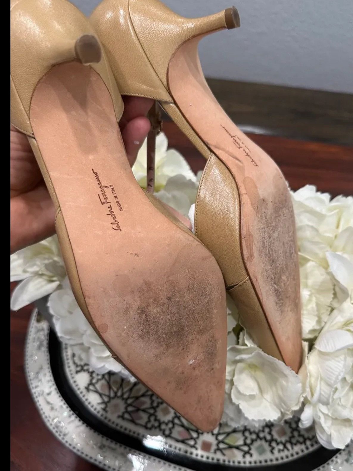 Salvatore Ferragamo Salvatore Ferragamo Woven SlingBack Heels size 7”5 Size US 7.5 / IT 37.5 - 3 Thumbnail