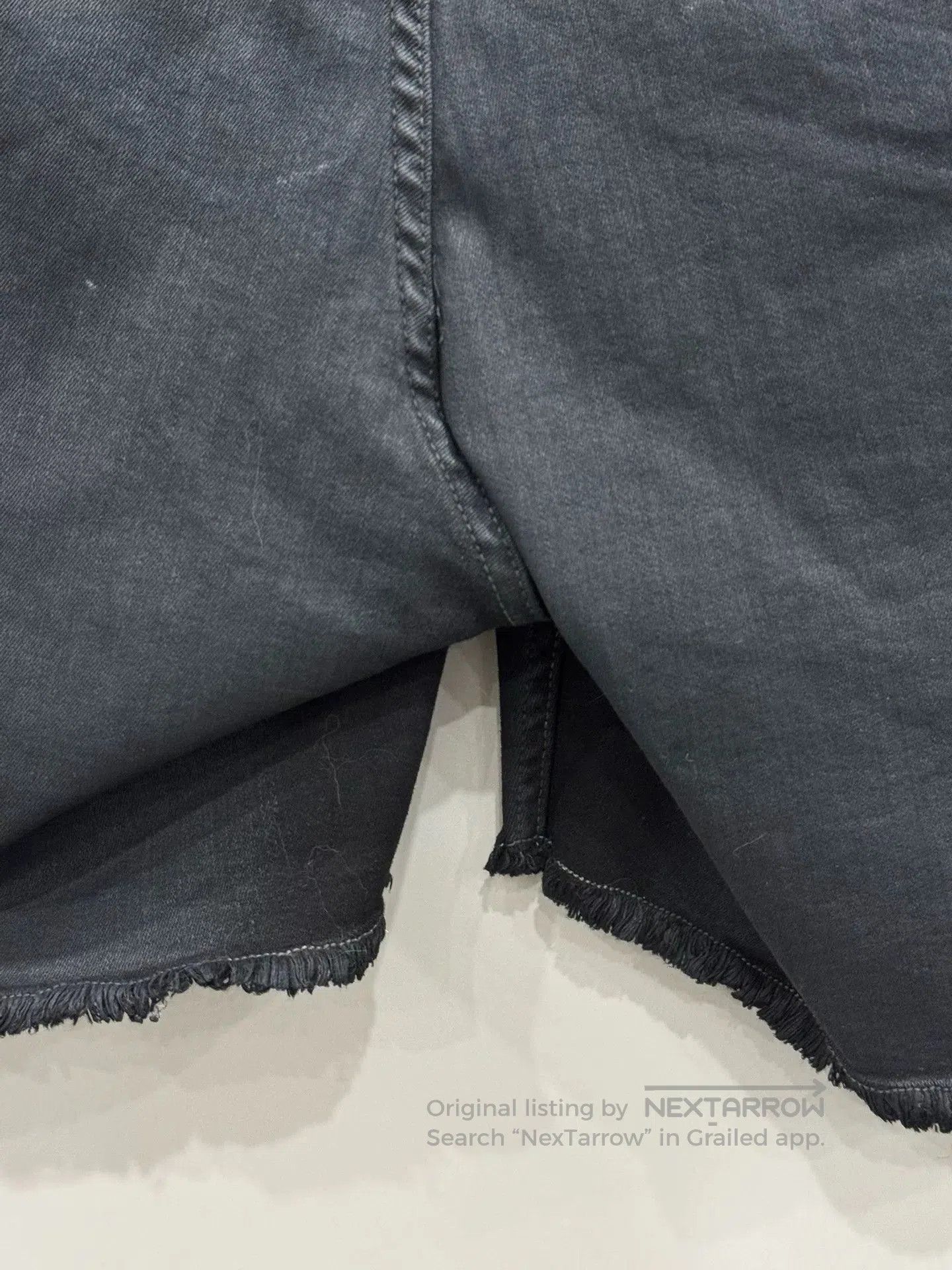 Rick Owens rick owens waxed denim shorts size 5. Size US 40 / EU 56 - 6 Thumbnail