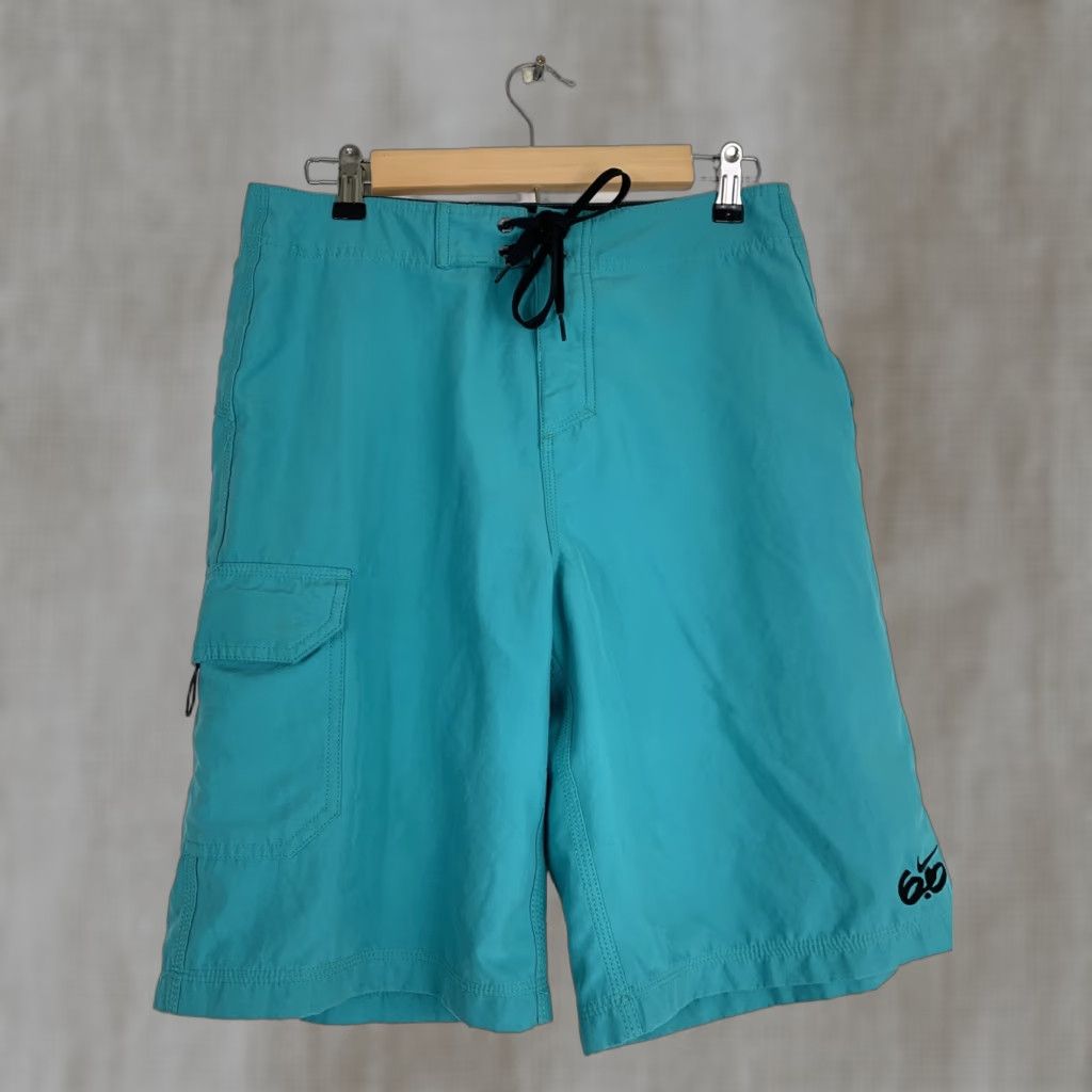Nike Nike Mens Board Shorts Blue Drawstring M Swim Bottom 30x10 Size US 31 - 1 Thumbnail