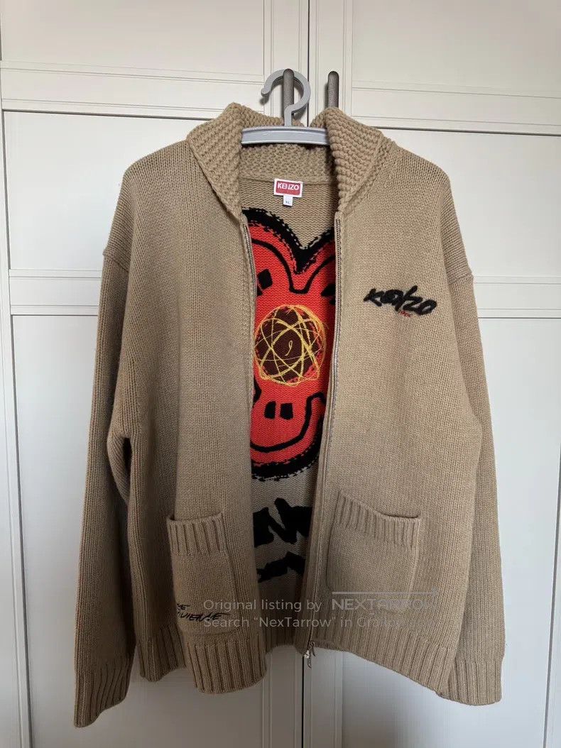 Kenzo Kenzo Open Zip-Up Sweater, Wool Size US XL / EU 56 / 4 - 3 Thumbnail